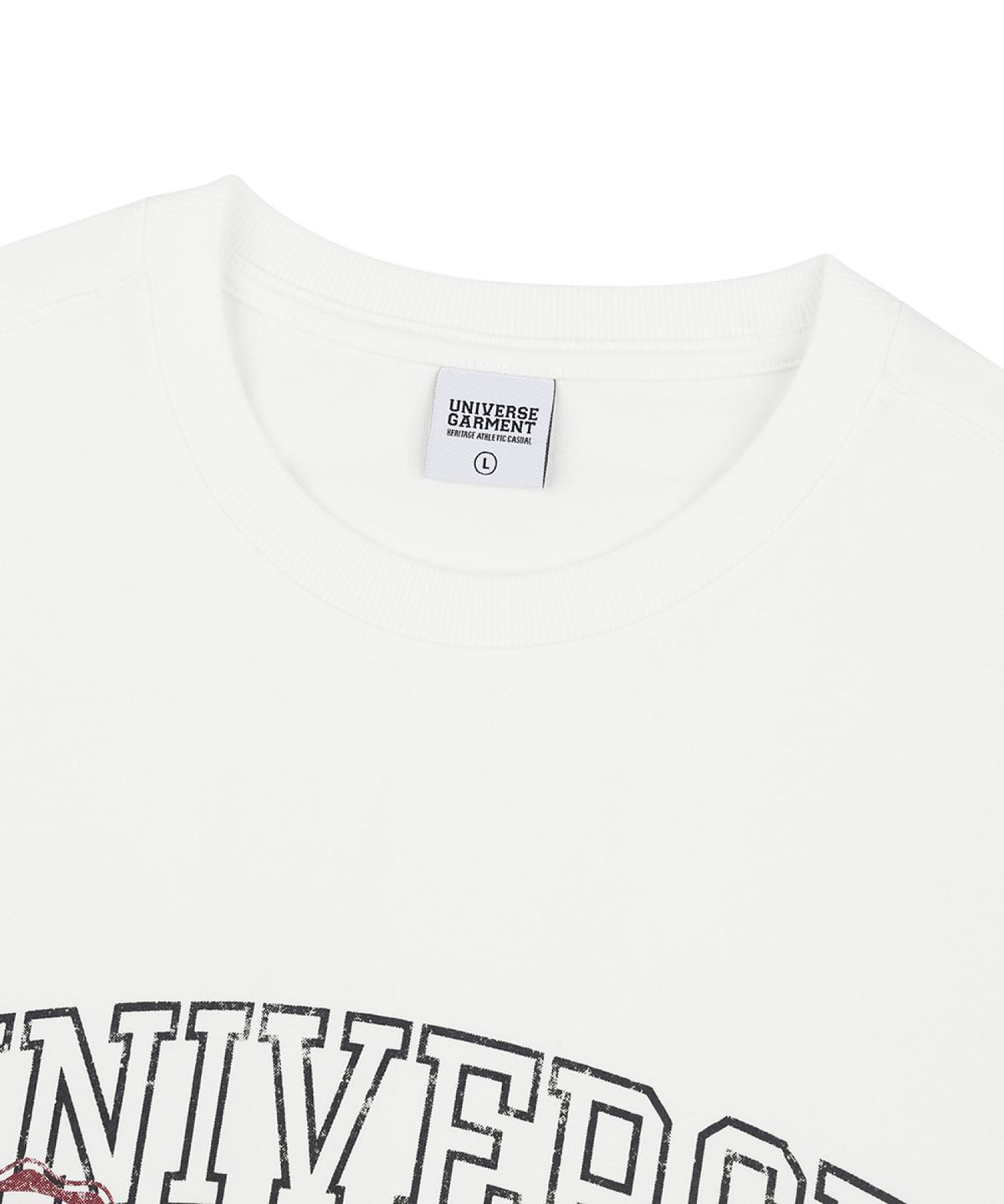 유니버스 가먼트(UNIVERSE GARMENT) UG 빈티지 애슬래틱 클럽 티셔츠_White