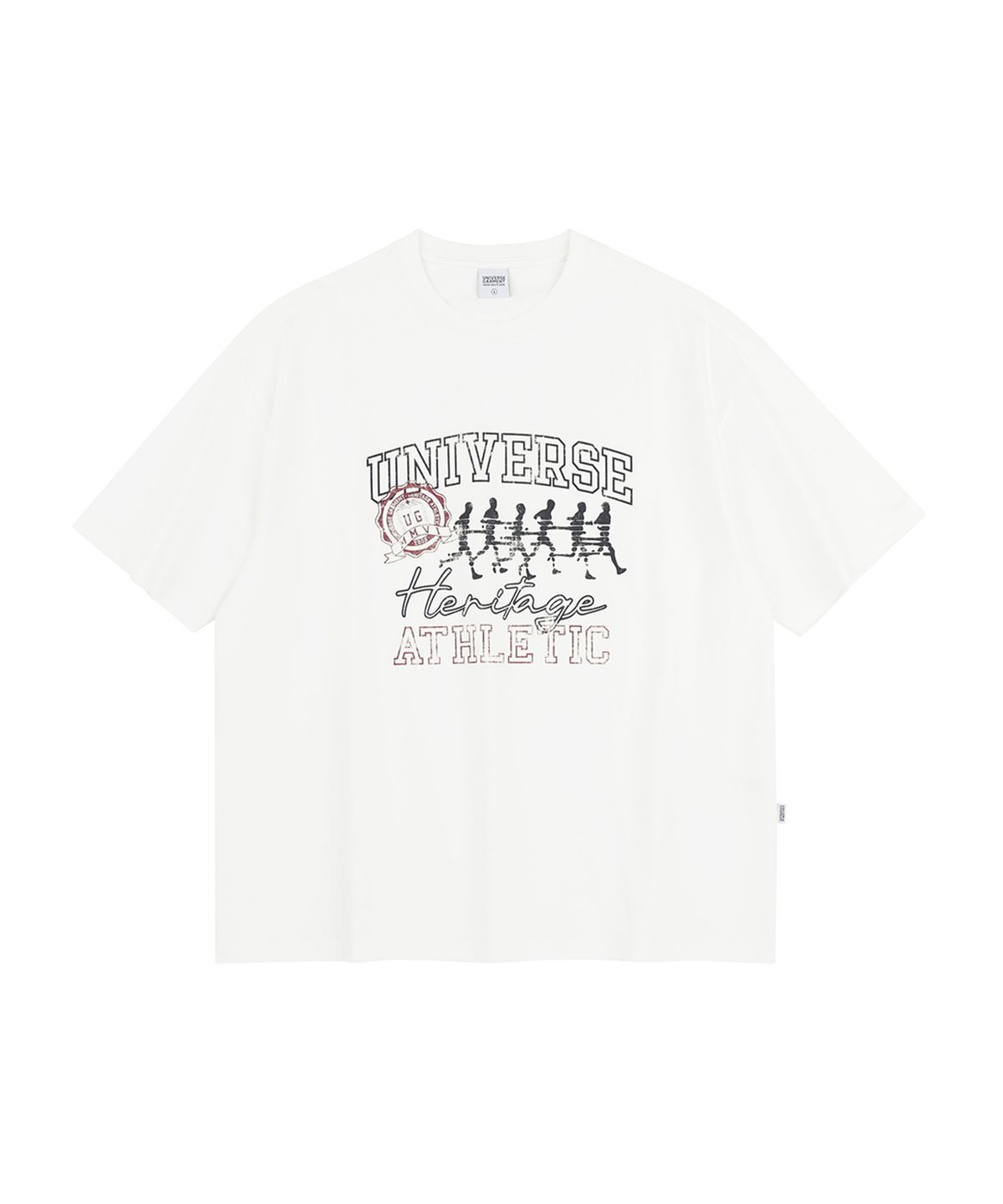 유니버스 가먼트(UNIVERSE GARMENT) UG 빈티지 애슬래틱 클럽 티셔츠_White