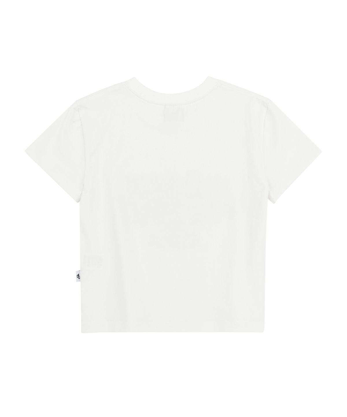 유니버스 가먼트(UNIVERSE GARMENT) UG 네온 블러 슬림 크롭 우먼티셔츠_White