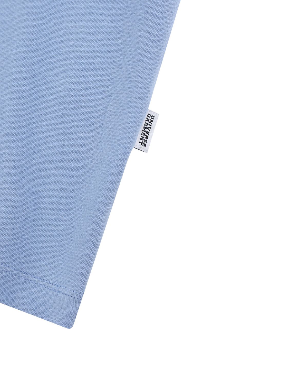 유니버스 가먼트(UNIVERSE GARMENT) UG 네온 블러 슬림 크롭 우먼티셔츠_Light Blue