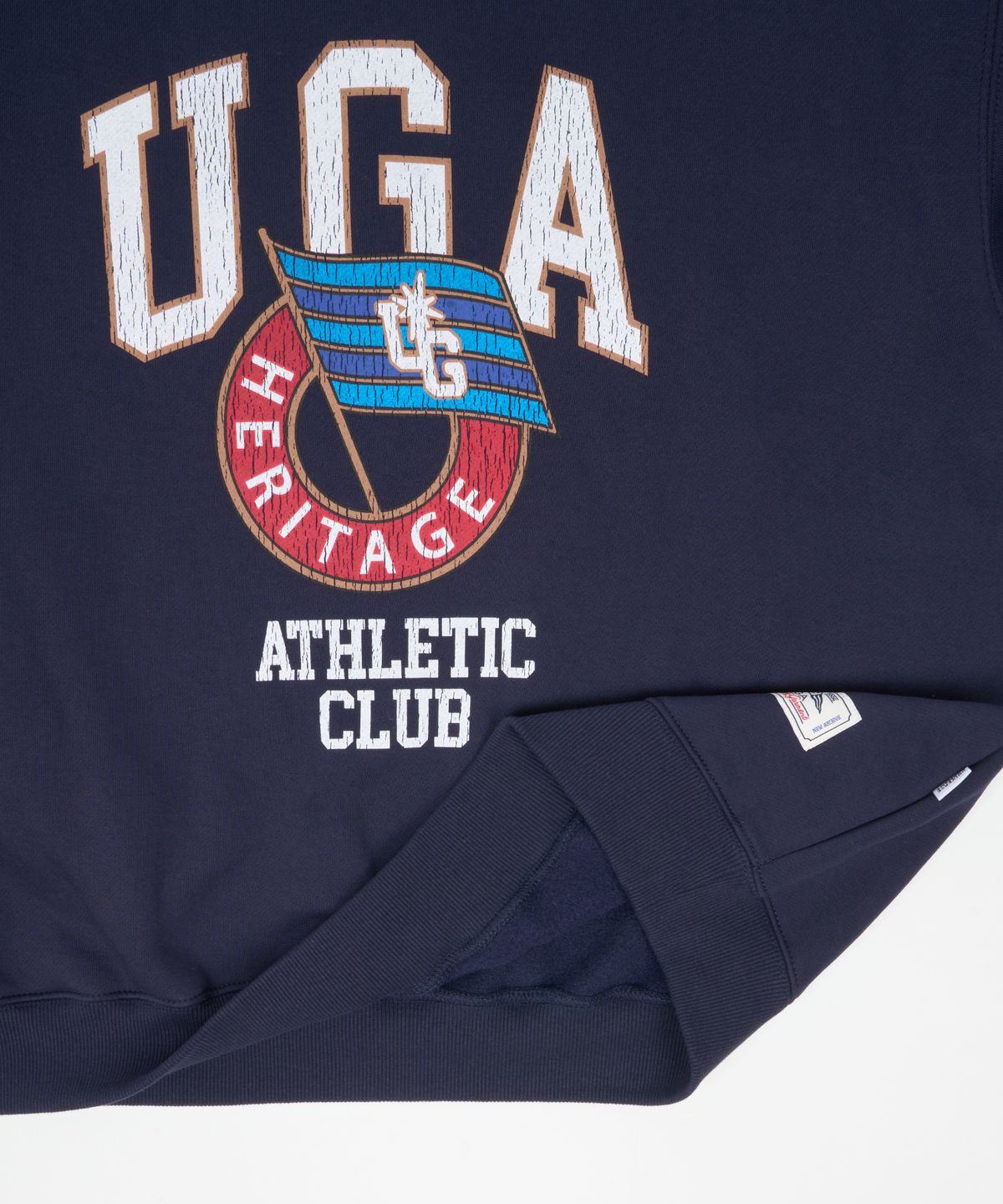 유니버스 가먼트(UNIVERSE GARMENT) UGA 애슬래틱 기모 스웻셔츠_Navy