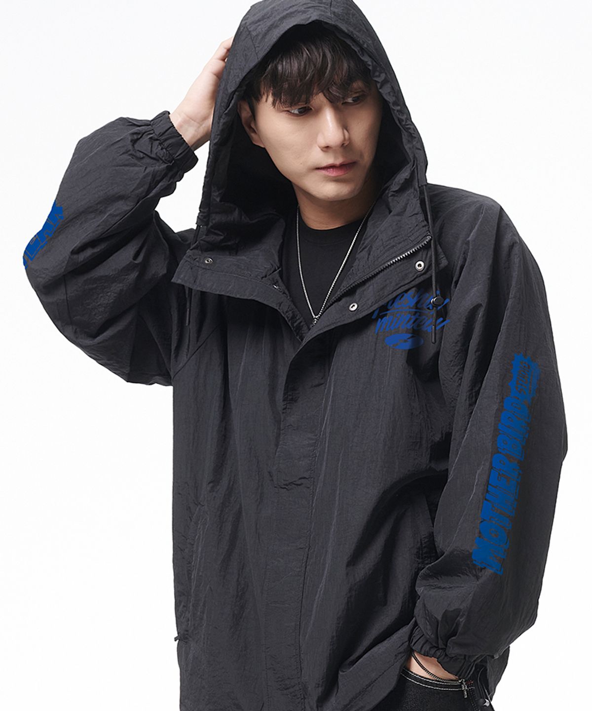 아티스트웨어(ARTISTWEAR) [ATW x 마더버드] 프레슬리민티드 후드 바람막이