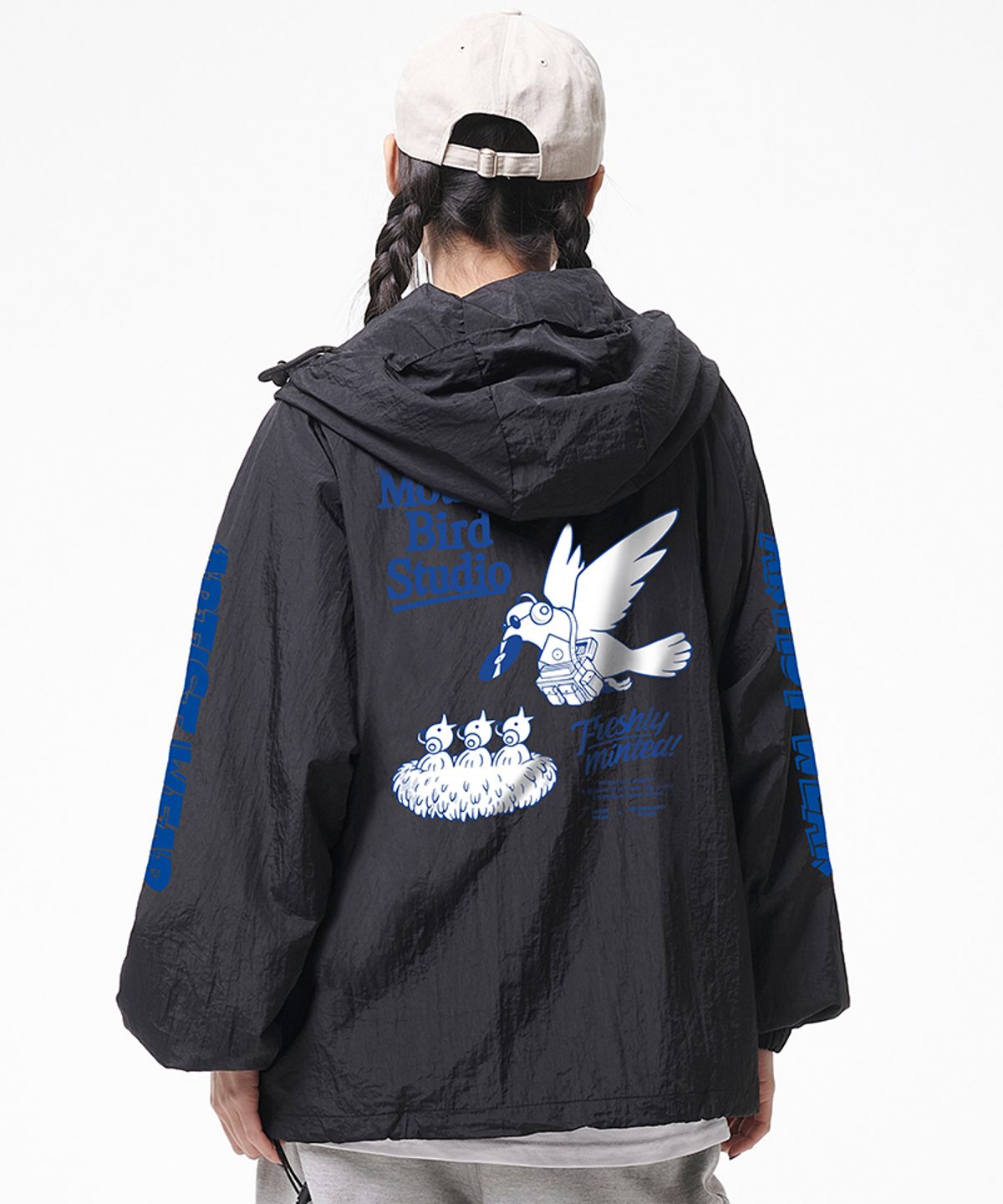 아티스트웨어(ARTISTWEAR) [ATW x 마더버드] 프레슬리민티드 후드 바람막이