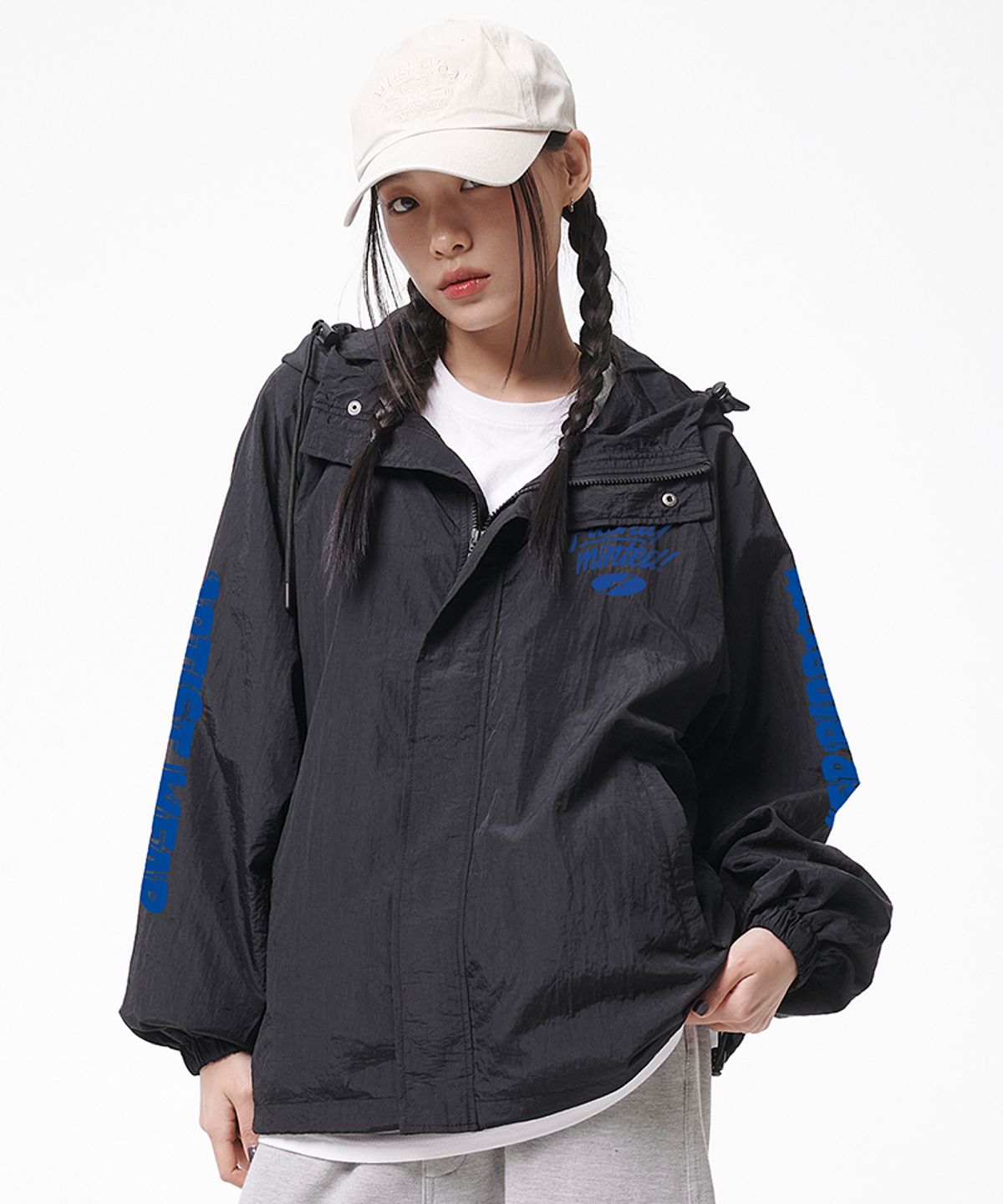 아티스트웨어(ARTISTWEAR) [ATW x 마더버드] 프레슬리민티드 후드 바람막이