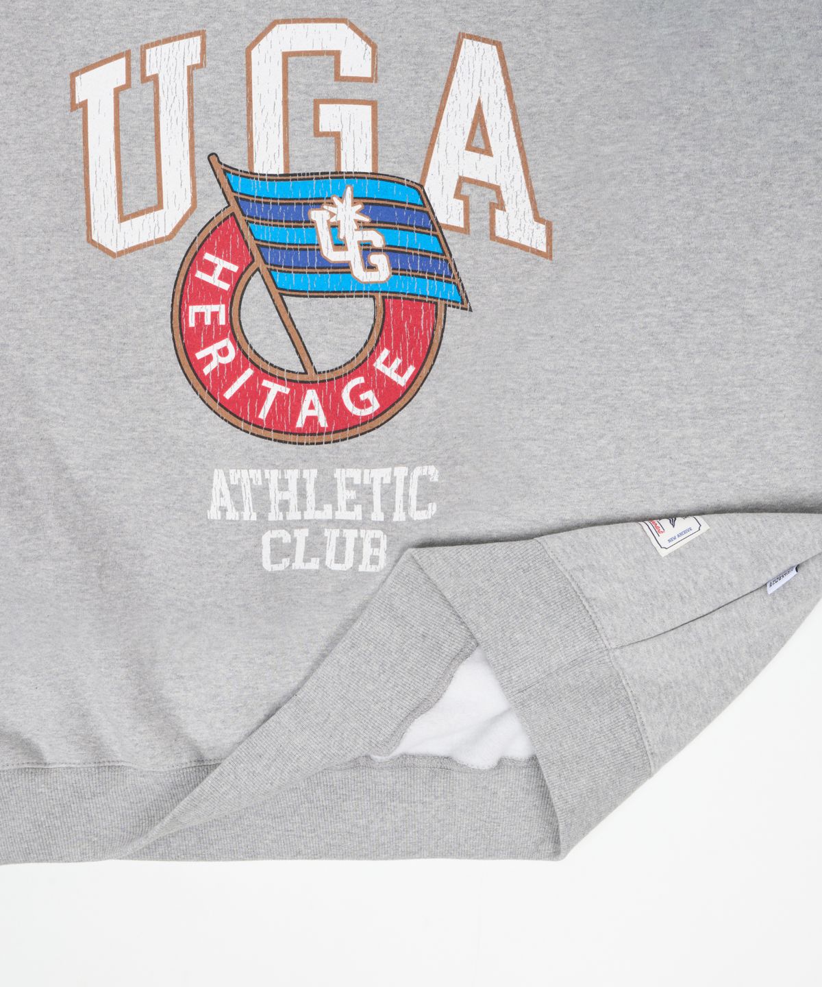 유니버스 가먼트(UNIVERSE GARMENT) UGA 애슬래틱 기모 스웻셔츠_Melange Grey