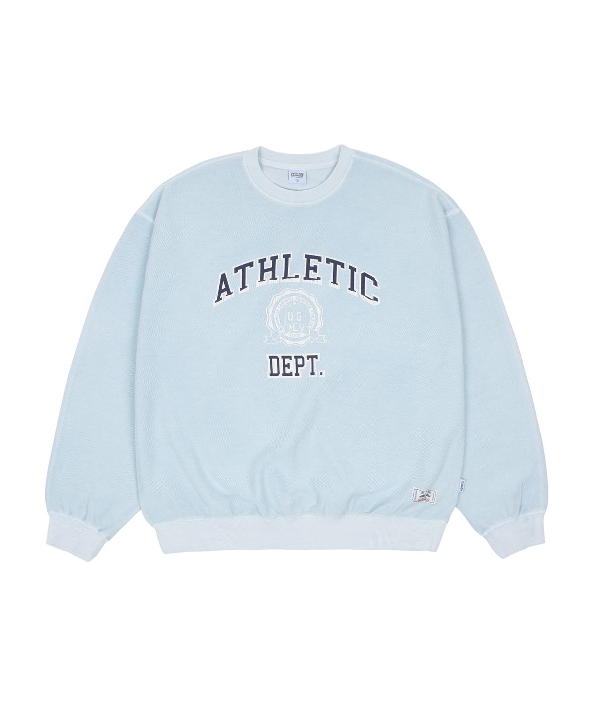 유니버스 가먼트(UNIVERSE GARMENT) 피그먼트 다잉 리버스 스웻셔츠_Light Blue