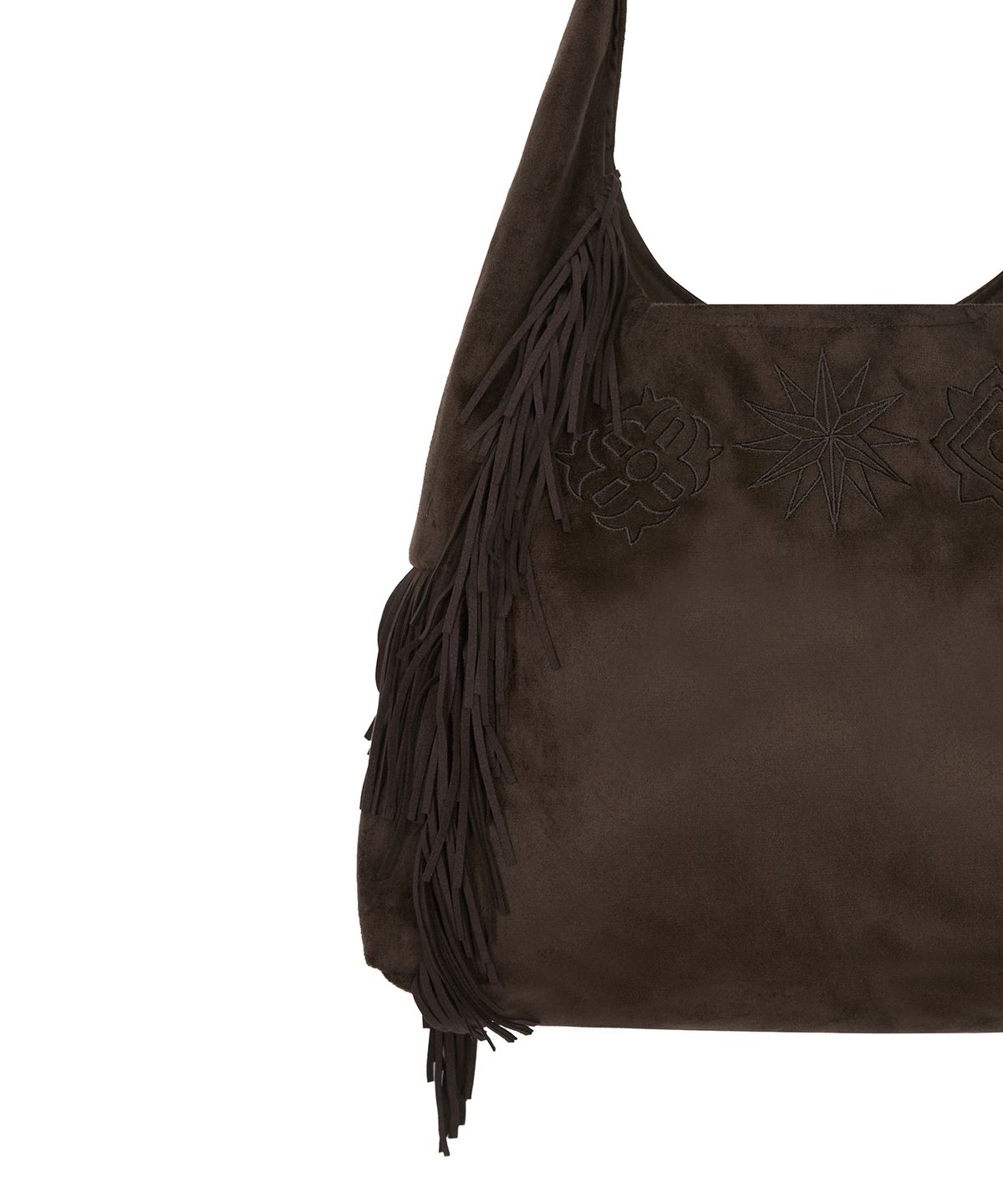 라티젠(LARTIGENT) [DISNEY] WISH_GEOMETIC SUEDE BAG(BROWN)