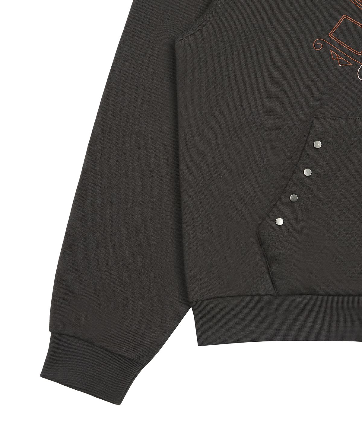 라티젠(LARTIGENT) [DISNEY] WISH_SPARKLE HOODIE ZIP-UP(CHARCOAL)