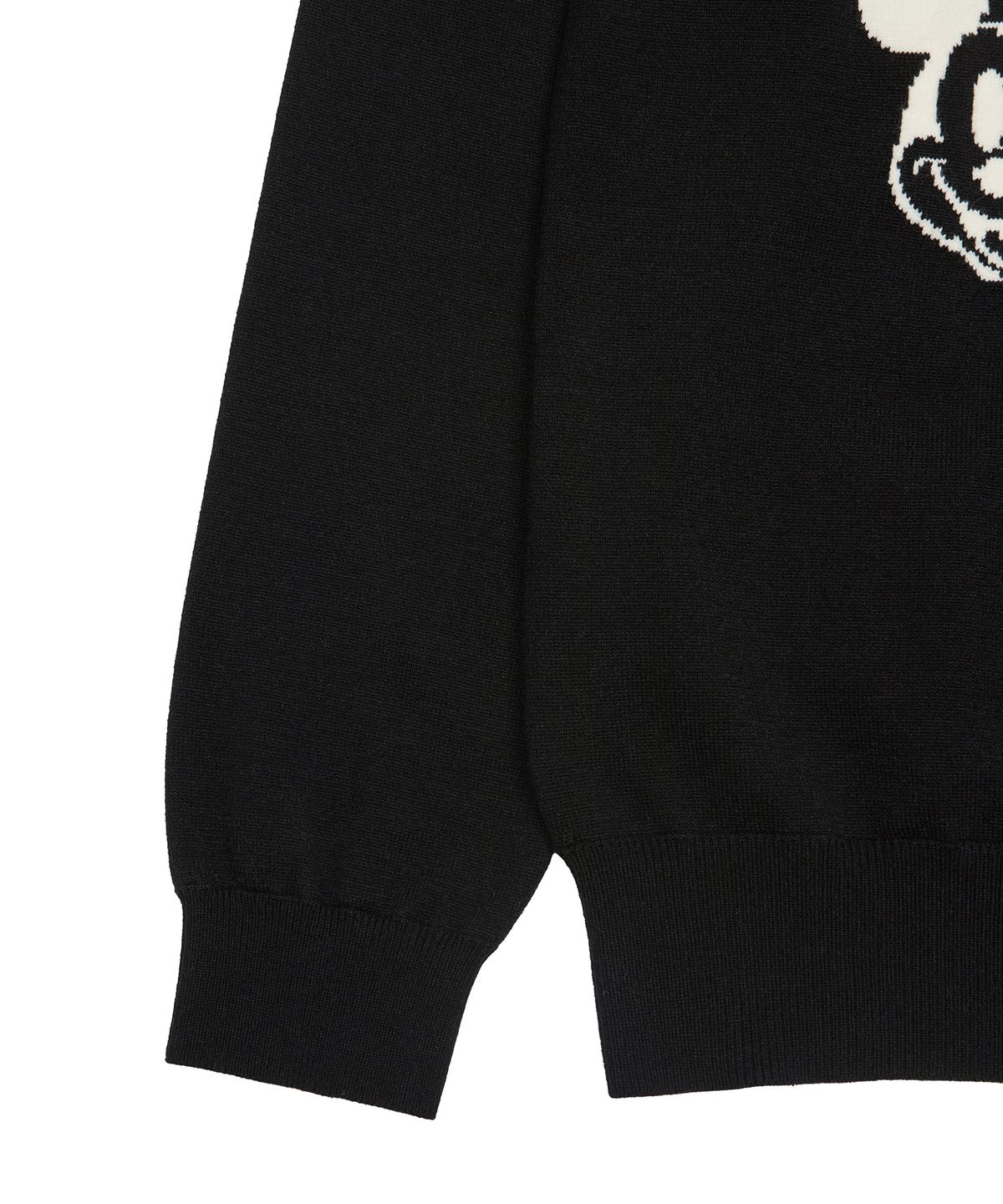 라티젠(LARTIGENT) [DISNEY] MICKEY MOUSE_OVER KNIT(BLACK)