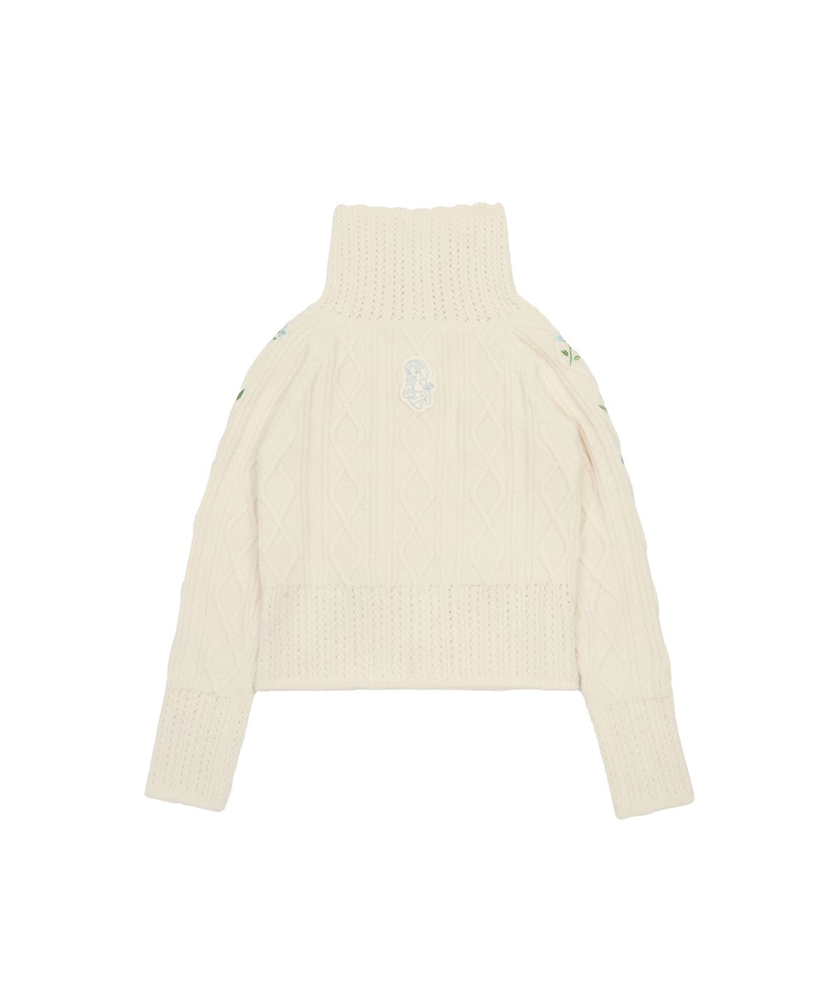 라티젠(LARTIGENT) [DISNEY]SNOW WHITE_RIBBON KNIT CARDIGAN(CREAM)