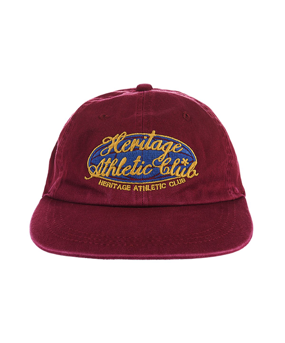 유니버스 가먼트(UNIVERSE GARMENT) 유니버스 싸인 롱 빌 워싱 캡_Burgundy
