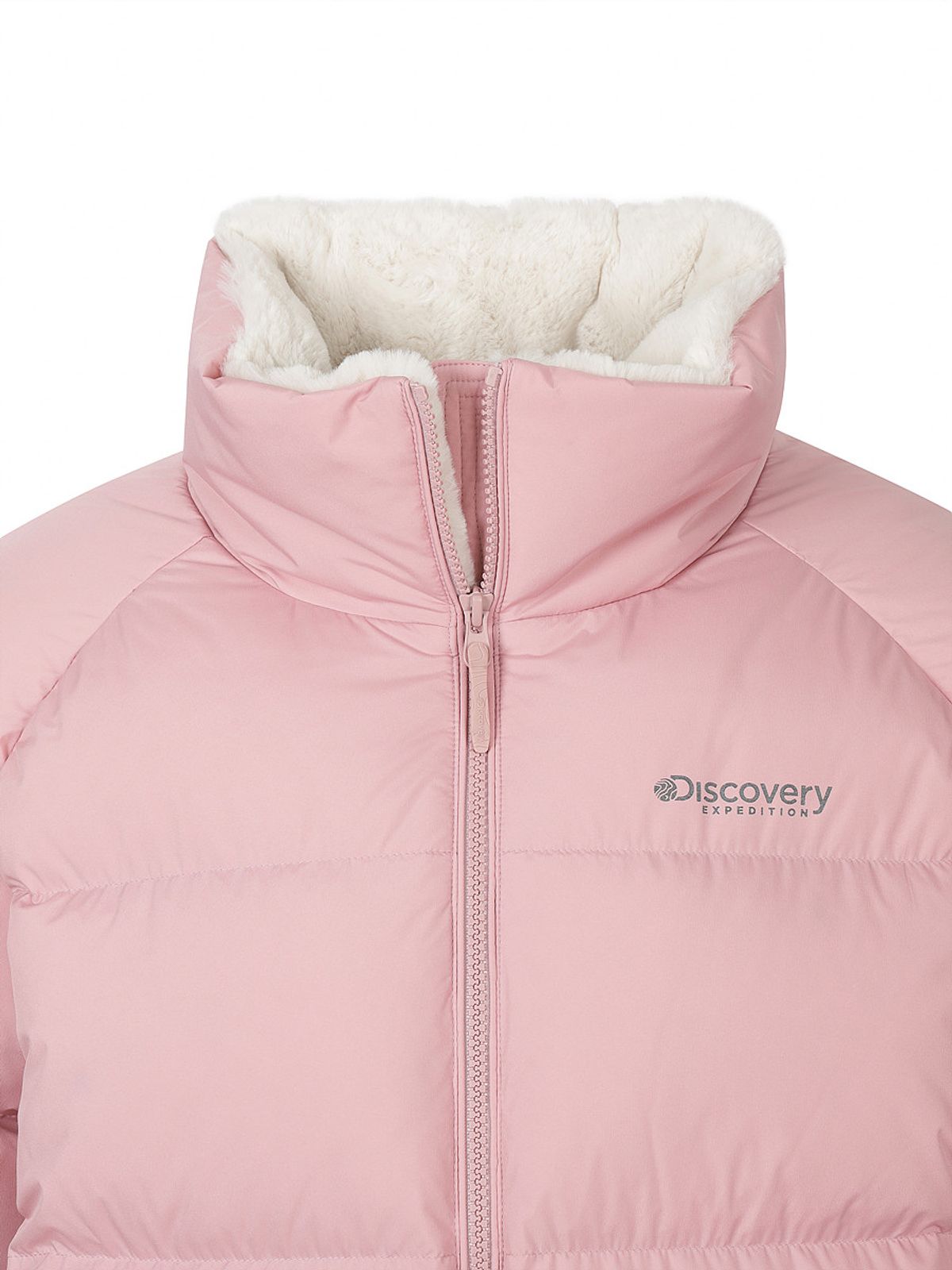 디스커버리 익스페디션(DISCOVERY EXPEDITION) 여성 올리브 글로우 다운 숏패딩 (L/PINK)