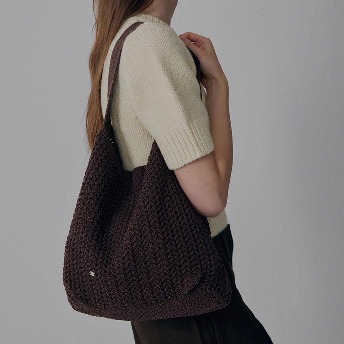 메르헨(MERCHEN) Bow knit bag_4color