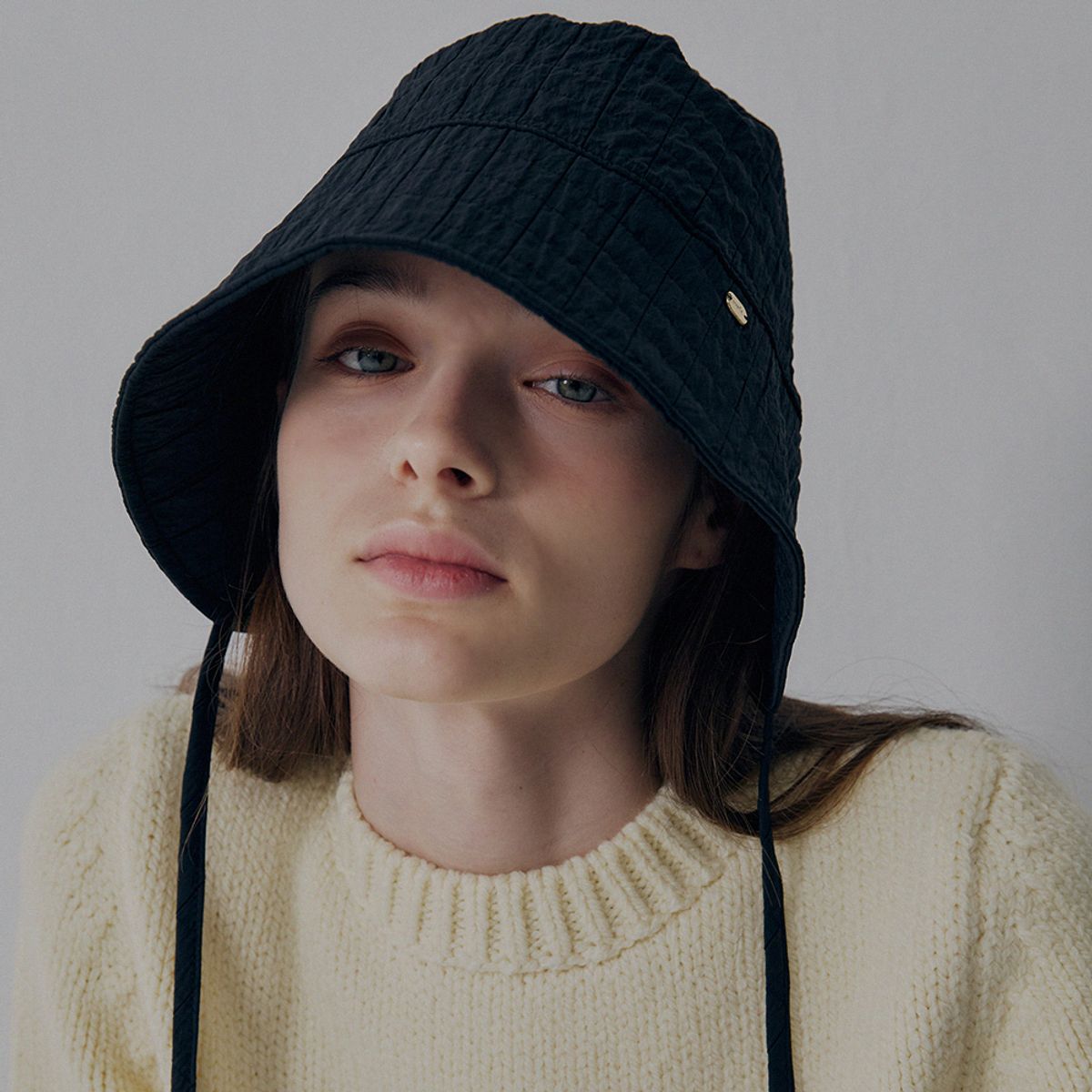 메르헨(MERCHEN) Quilting bonnet hat_2color
