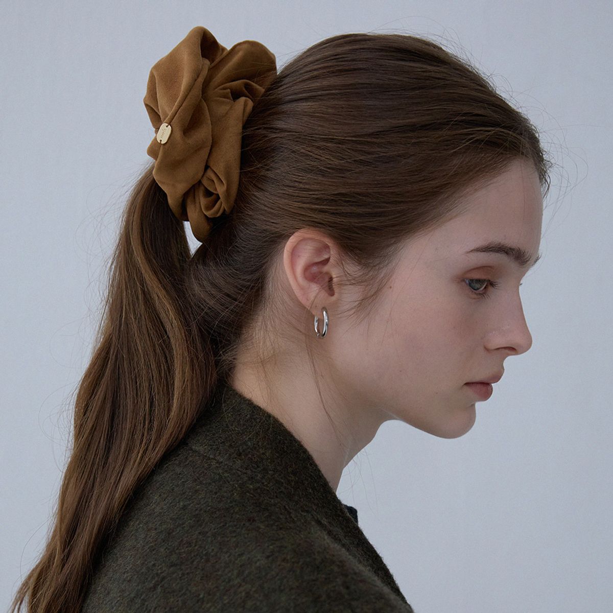 메르헨(MERCHEN) Suede scrunchie_3color