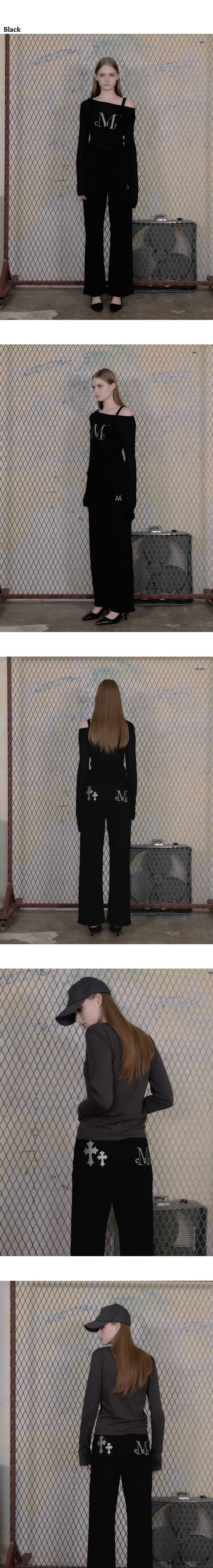 MUSINSA公式 | MUCENT ピストルバックレザー ダブルクロス ワイド