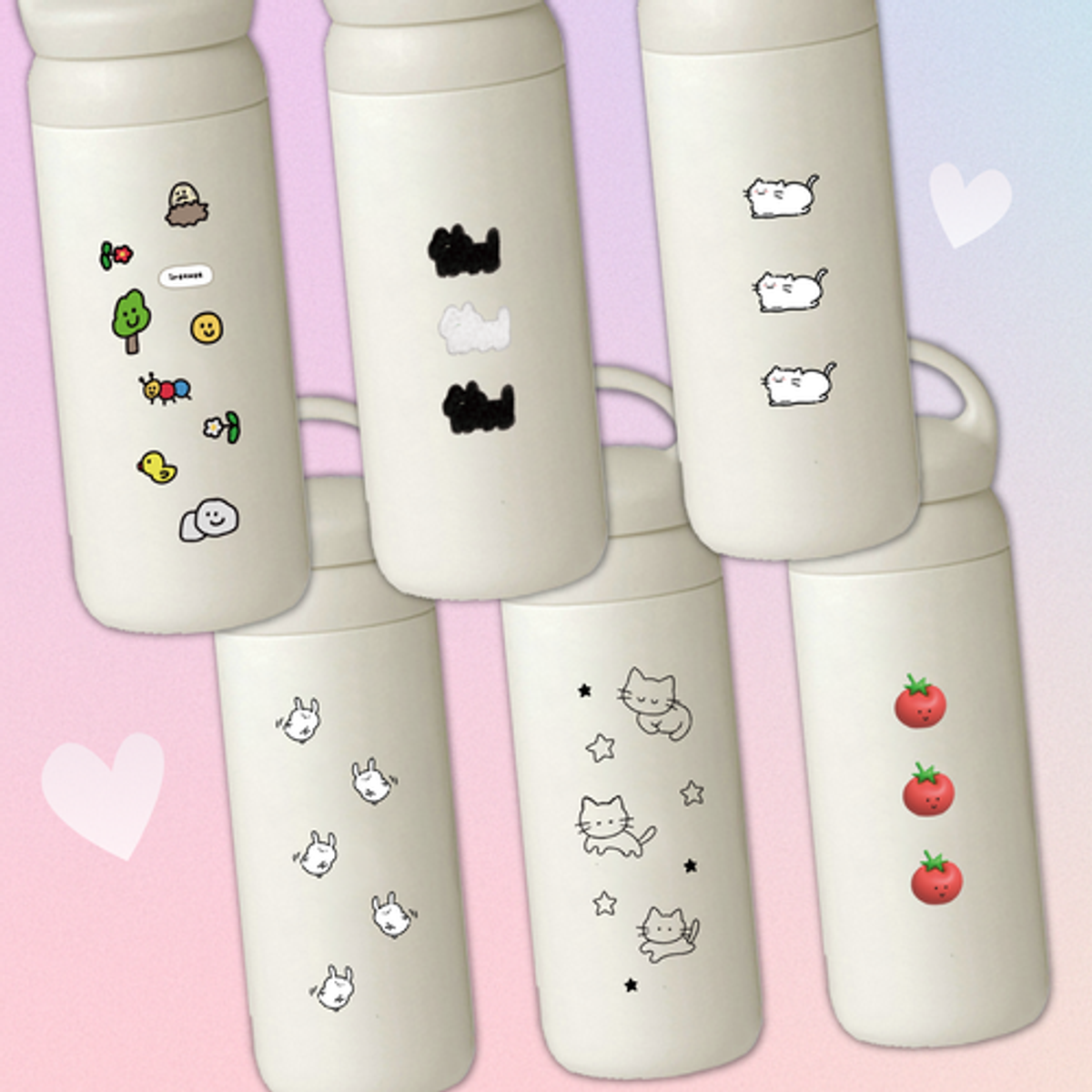 이레케이스앤굿즈(IRECASEGOODS) 캐릭터 귀여운 디자인 핸들텀블러 보온 보냉 500ml 휴대용