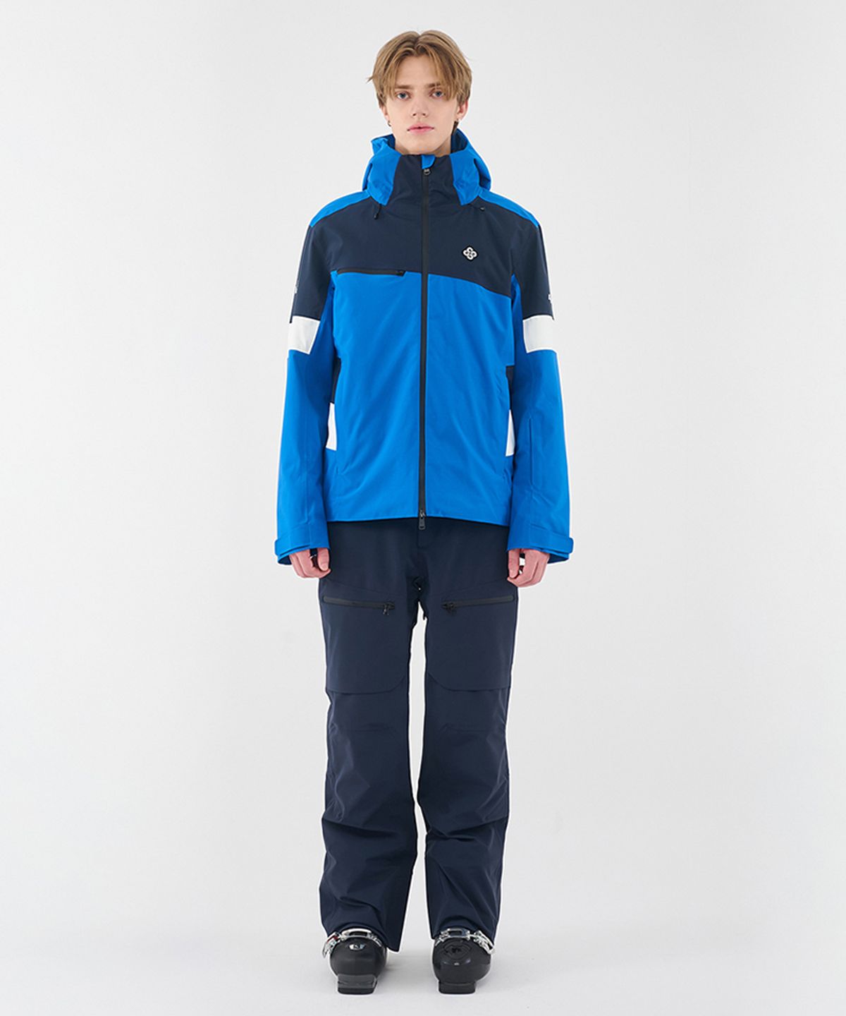 돌아우터웨어(DOLL OUTERWEAR) [DOLL X FOGUS] 포거스 그리드 스키 팬츠 2종  BLACK/NAVY 남녀공용