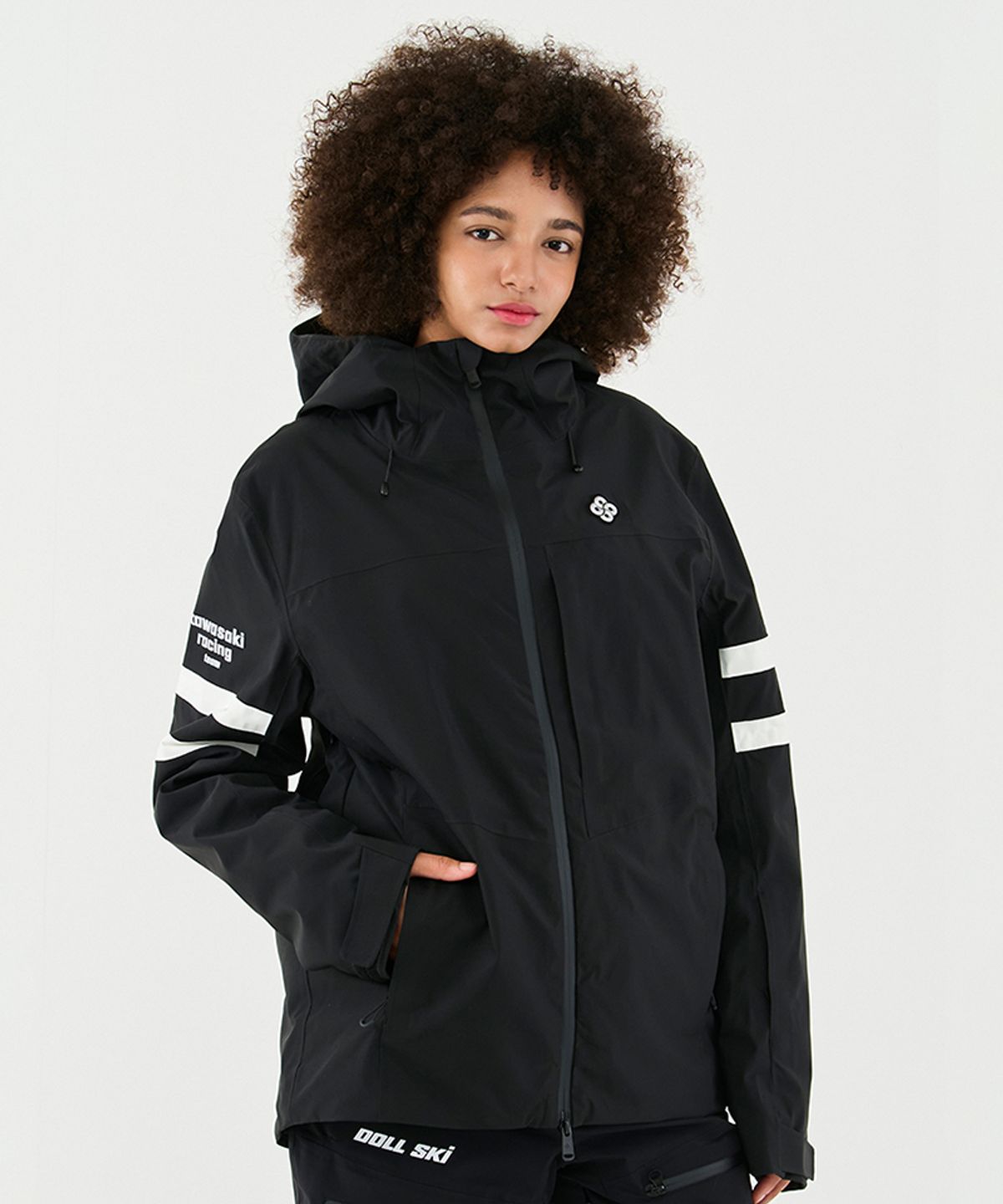돌아우터웨어(DOLL OUTERWEAR) 2425 티포 스키 자켓 BLACK 남녀공용