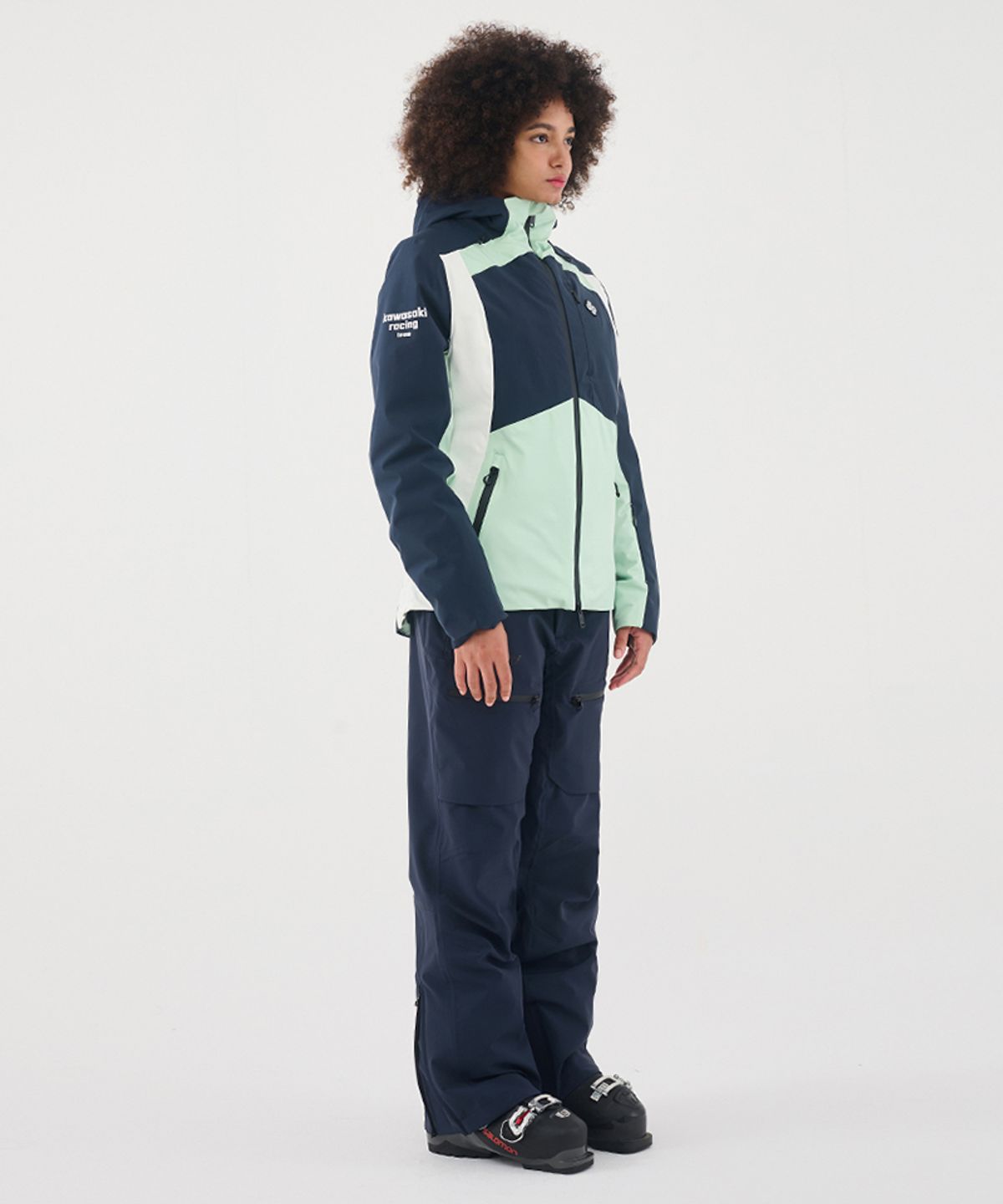 돌아우터웨어(DOLL OUTERWEAR) 2425 타파 스키 자켓&팬츠 세트 MINT 여성용