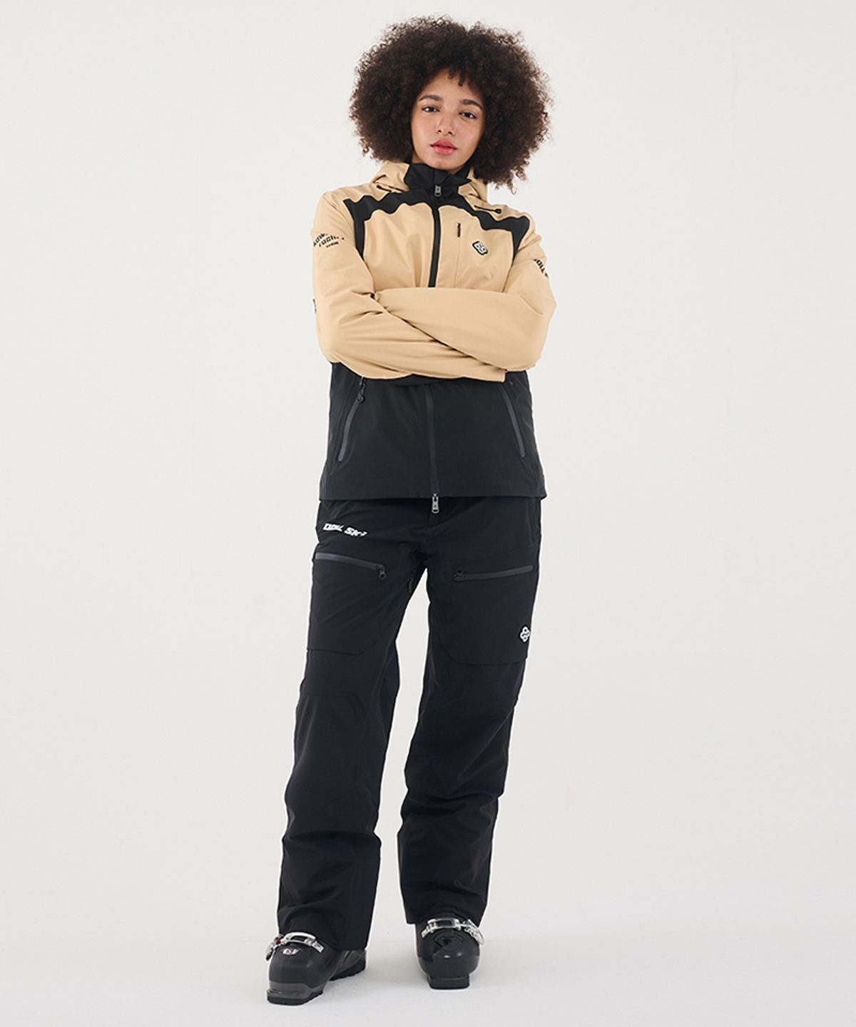 돌아우터웨어(DOLL OUTERWEAR) 2425 타파 스키 자켓&팬츠 세트 BEIGE 여성용