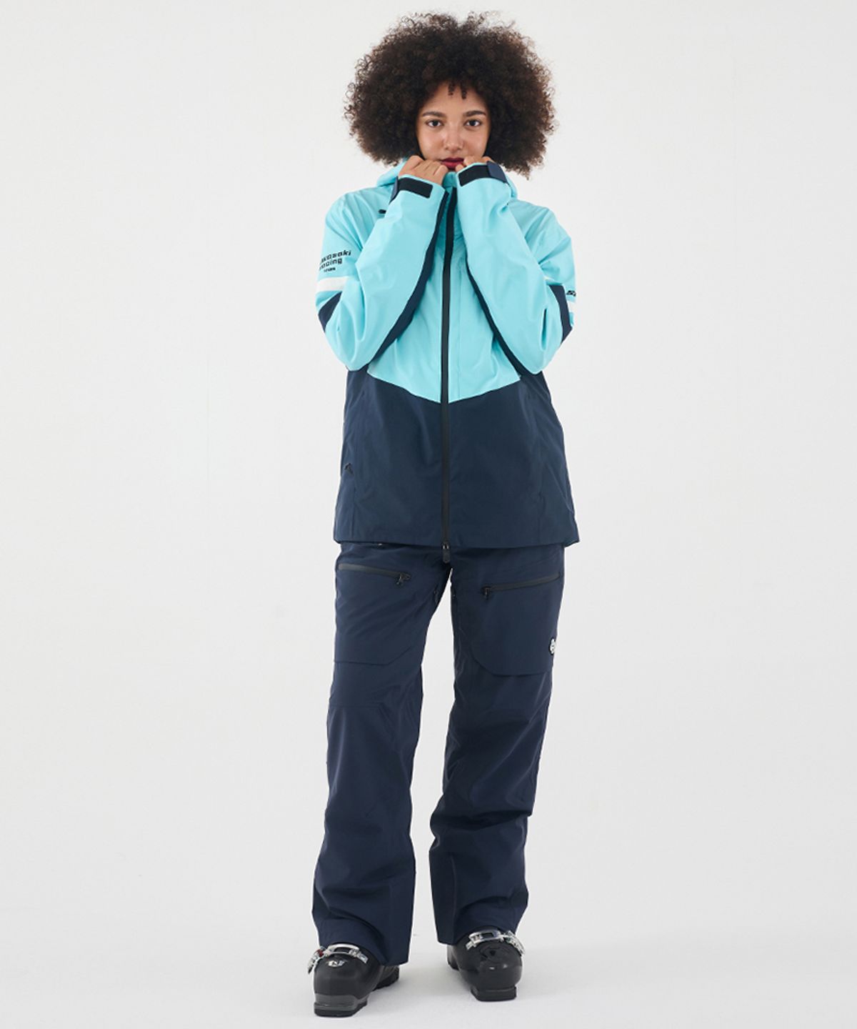 돌아우터웨어(DOLL OUTERWEAR) 2425 티포 스키 자켓&팬츠 세트 SKY BLUE 남녀공용