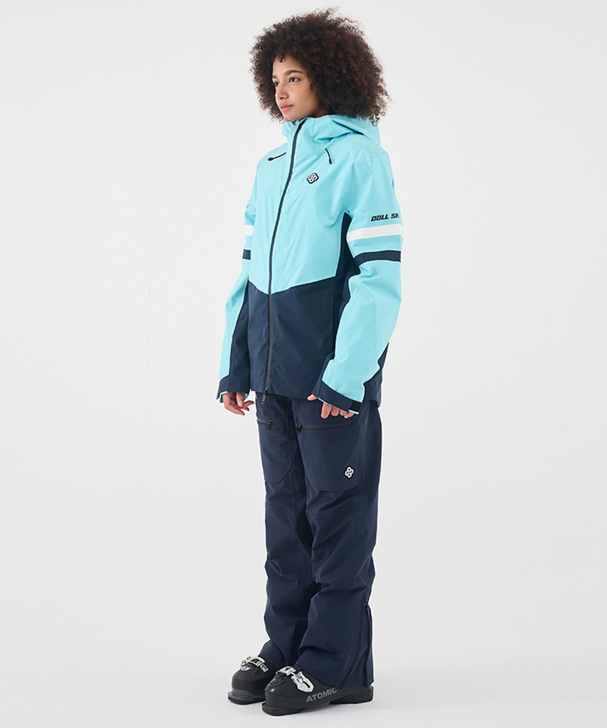 돌아우터웨어(DOLL OUTERWEAR) 2425 티포 스키 자켓&팬츠 세트 SKY BLUE 남녀공용