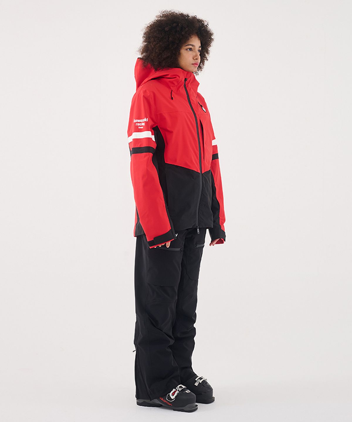돌아우터웨어(DOLL OUTERWEAR) 2425 티포 스키 자켓&팬츠 세트 RED 남녀공용