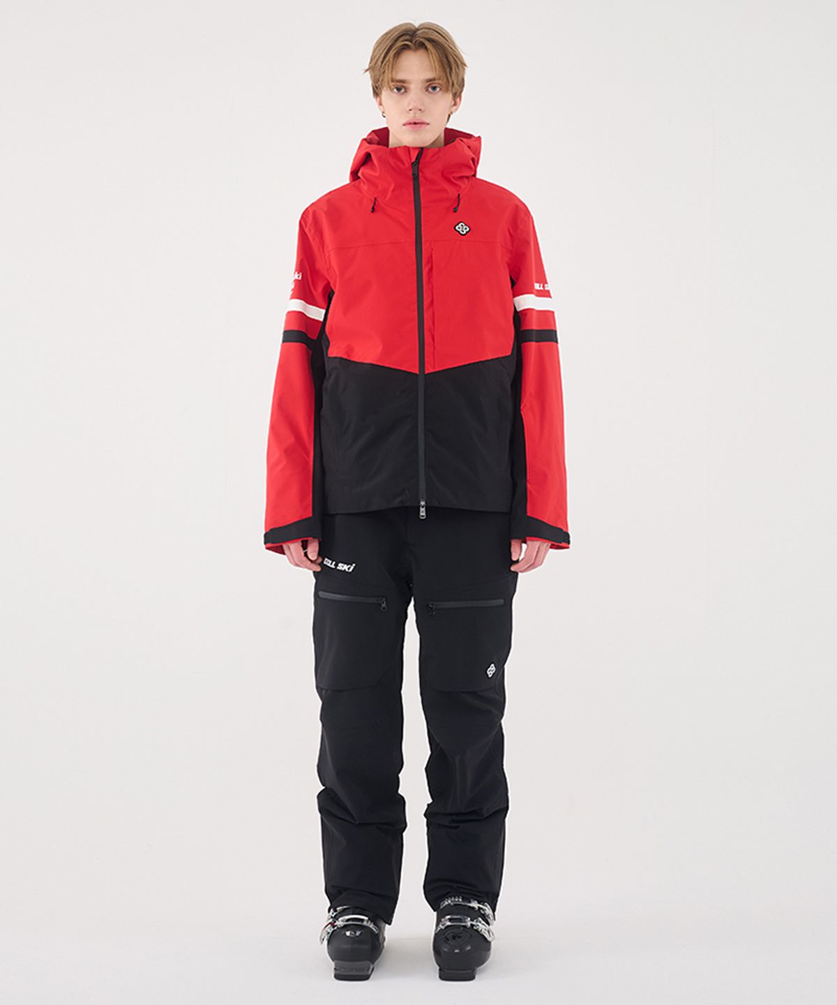 돌아우터웨어(DOLL OUTERWEAR) 2425 티포 스키 자켓&팬츠 세트 RED 남녀공용