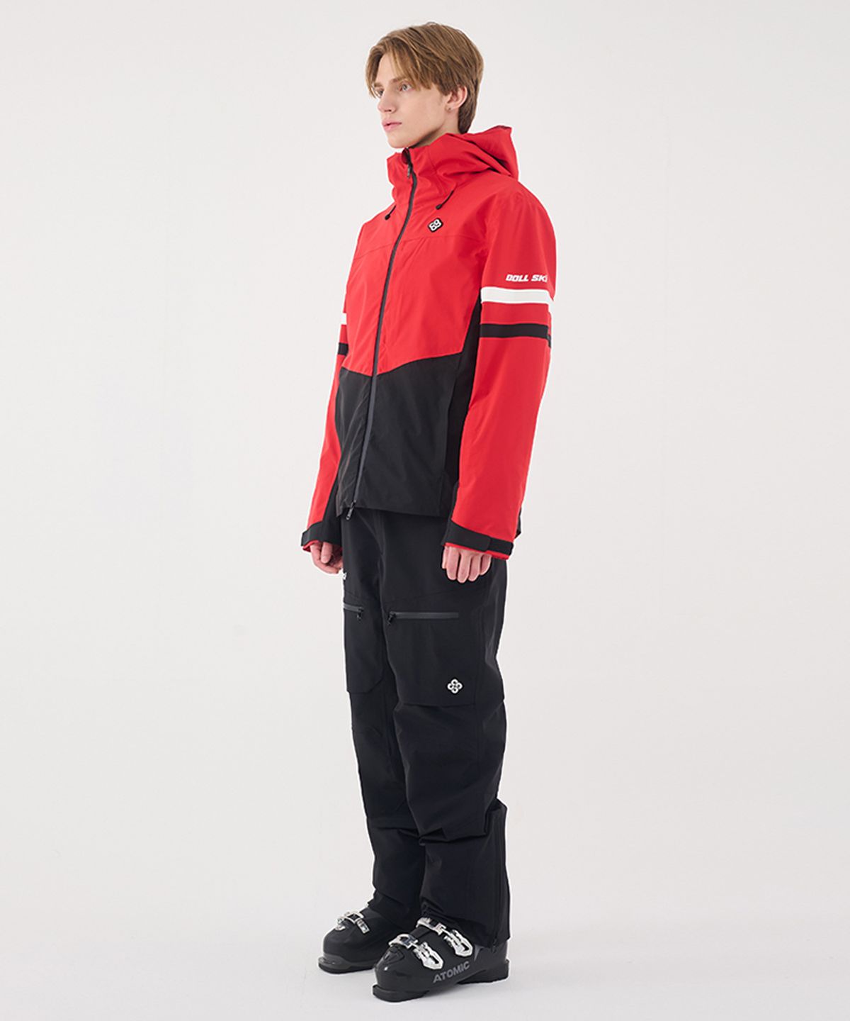 돌아우터웨어(DOLL OUTERWEAR) 2425 티포 스키 자켓&팬츠 세트 RED 남녀공용