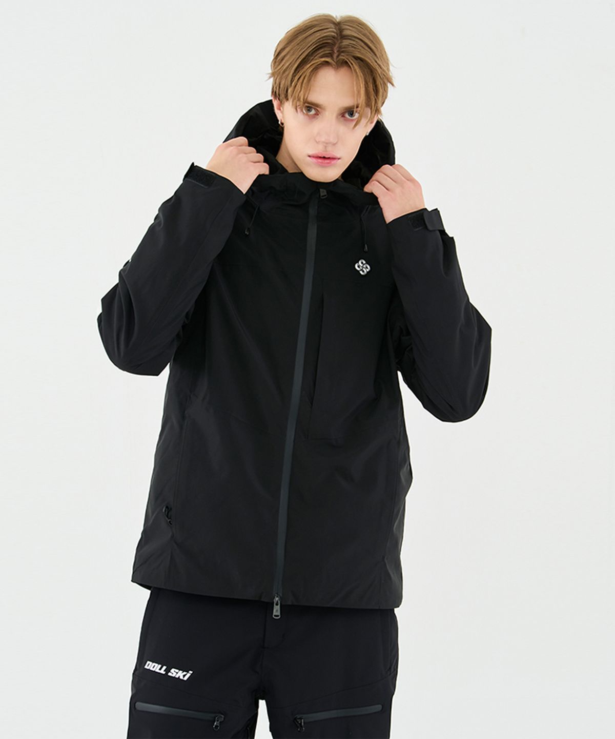 돌아우터웨어(DOLL OUTERWEAR) 2425 티포 스키 자켓&팬츠 세트 BLACK 남녀공용