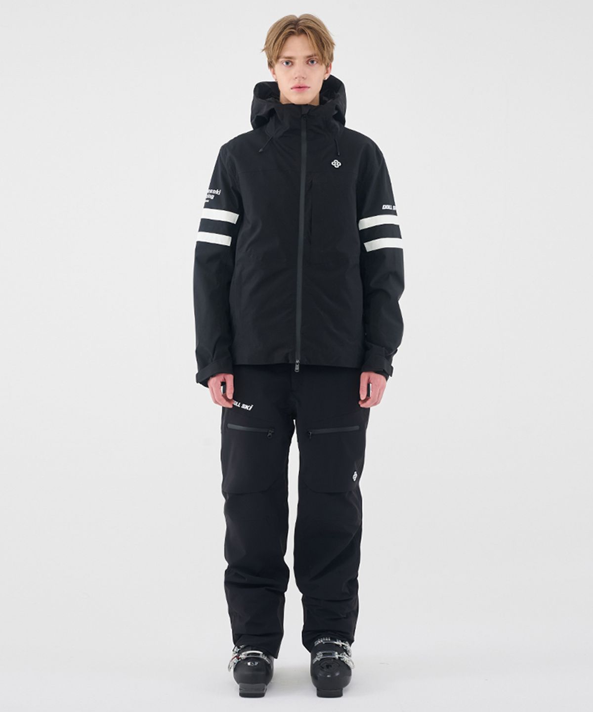 돌아우터웨어(DOLL OUTERWEAR) 2425 티포 스키 자켓&팬츠 세트 BLACK 남녀공용