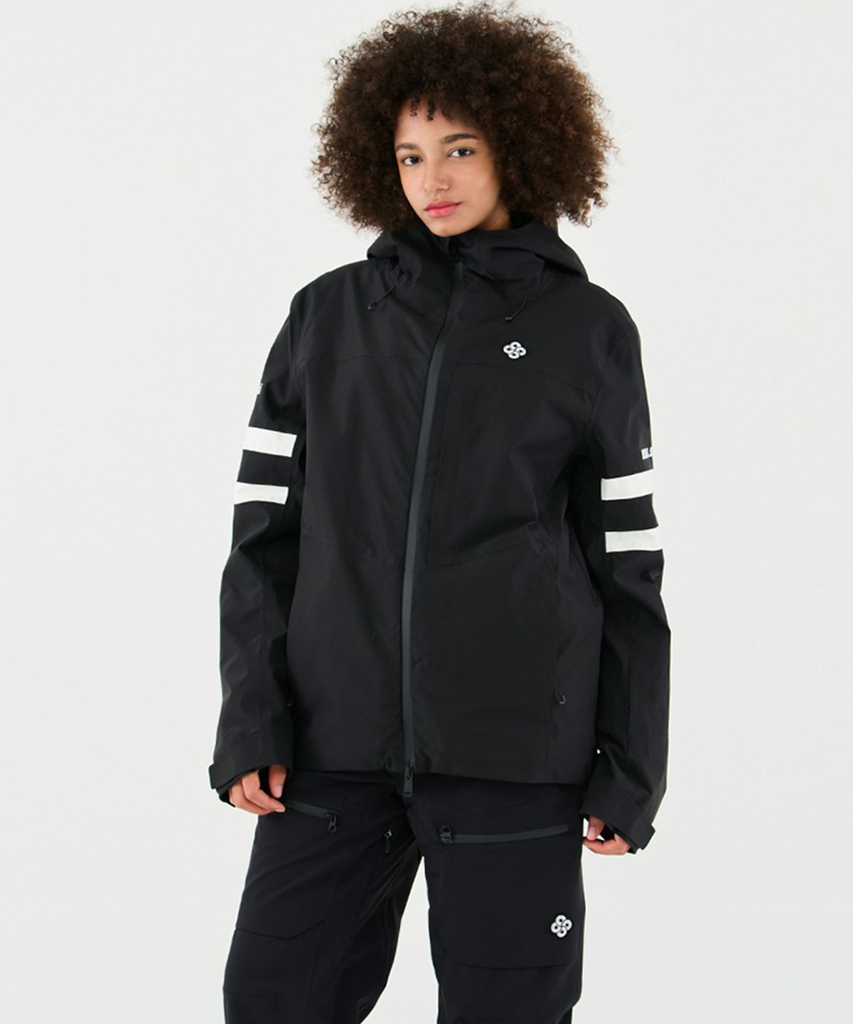 돌아우터웨어(DOLL OUTERWEAR) 2425 티포 스키 자켓&팬츠 세트 BLACK 남녀공용