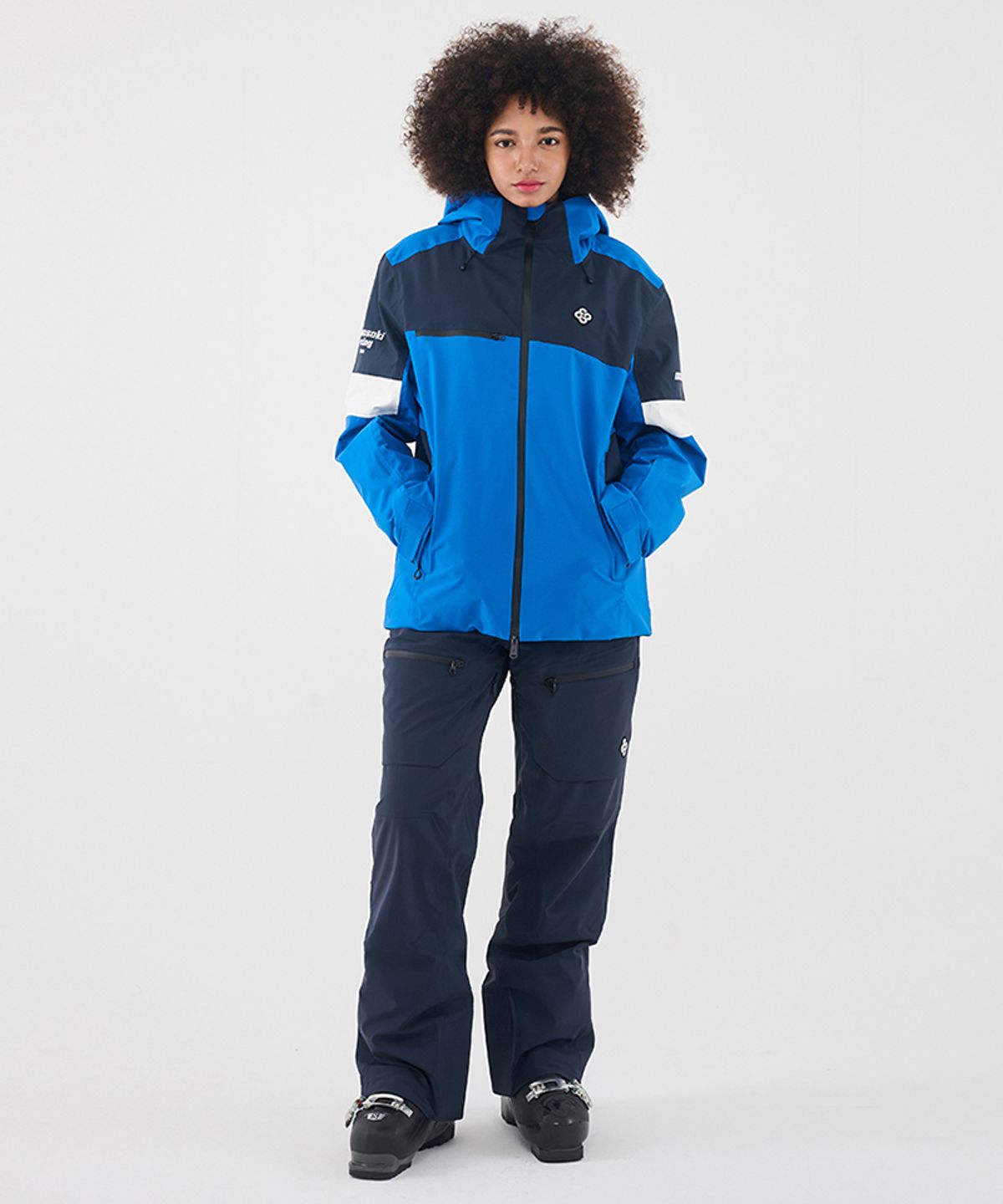 돌아우터웨어(DOLL OUTERWEAR) 2425 알마 스키 자켓&팬츠 세트 BLUE 남녀공용