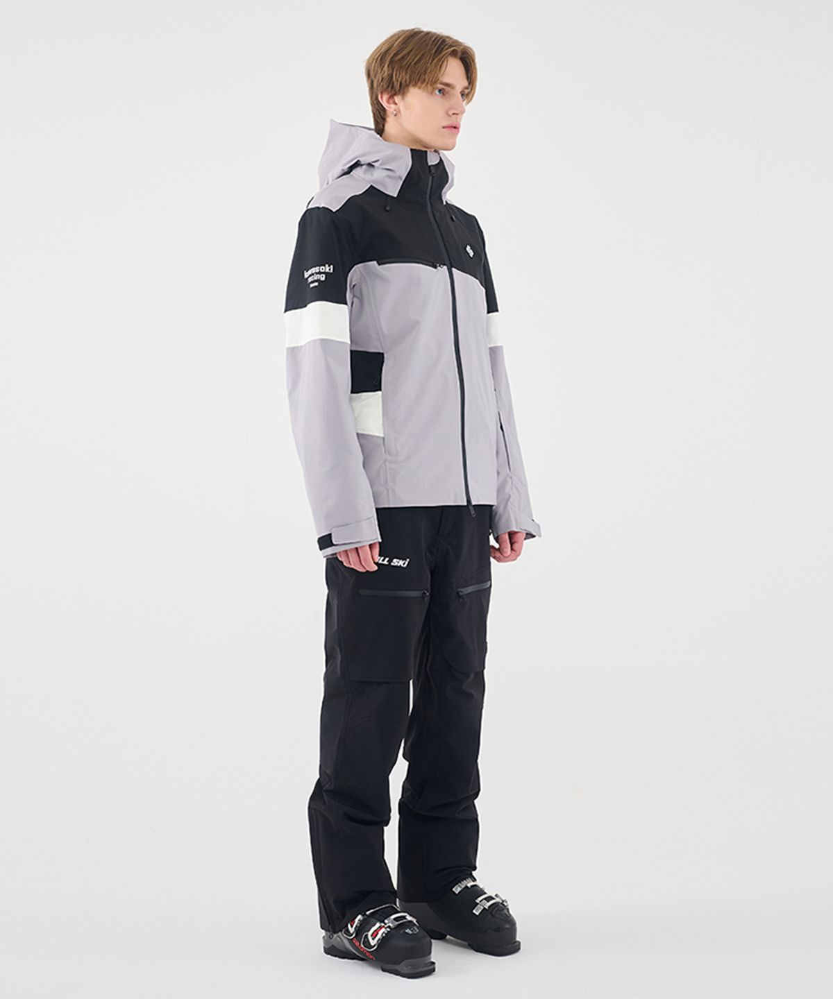 돌아우터웨어(DOLL OUTERWEAR) 2425 알마 스키 자켓&팬츠 세트 GRAY 남녀공용