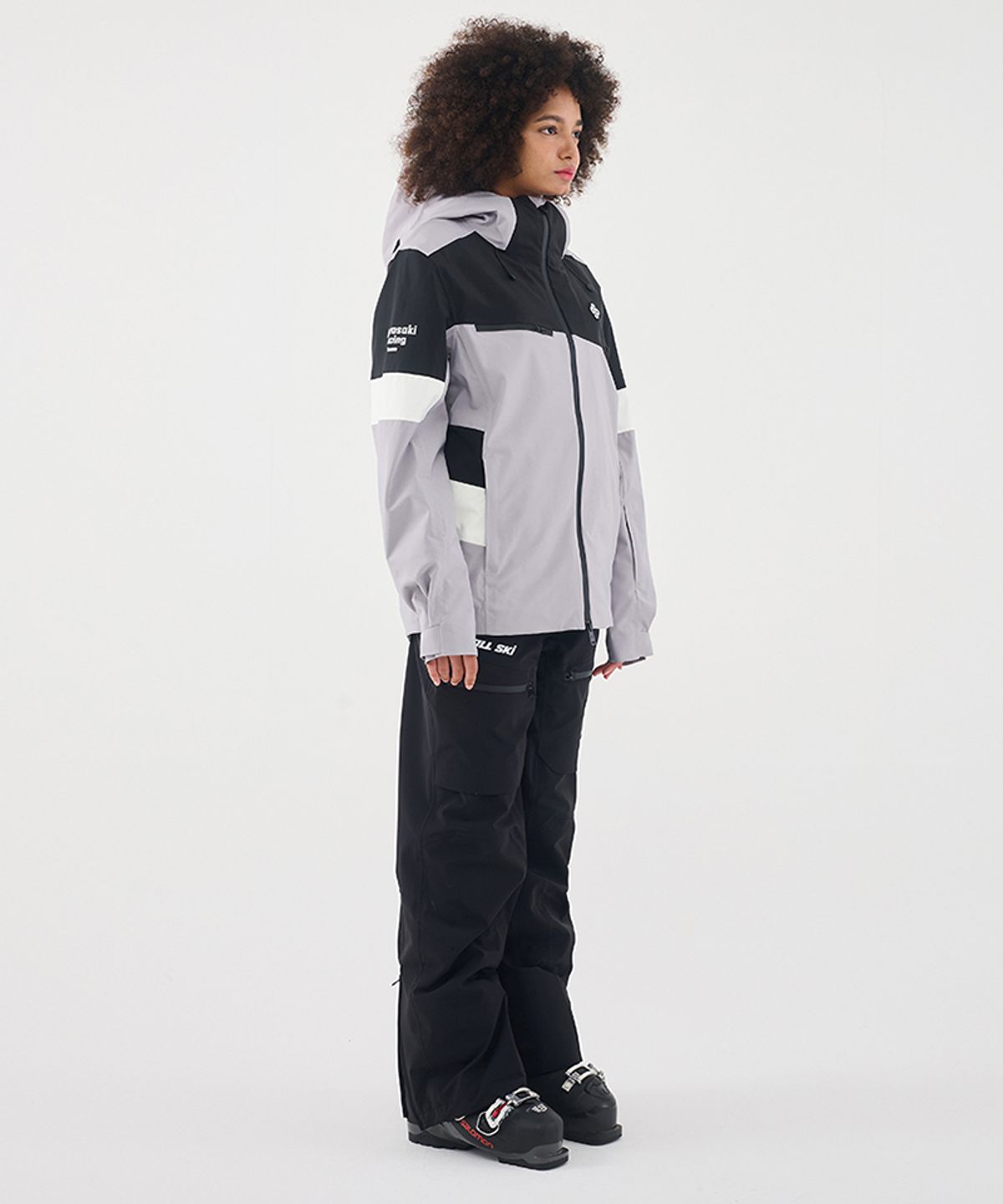 돌아우터웨어(DOLL OUTERWEAR) 2425 알마 스키 자켓&팬츠 세트 GRAY 남녀공용