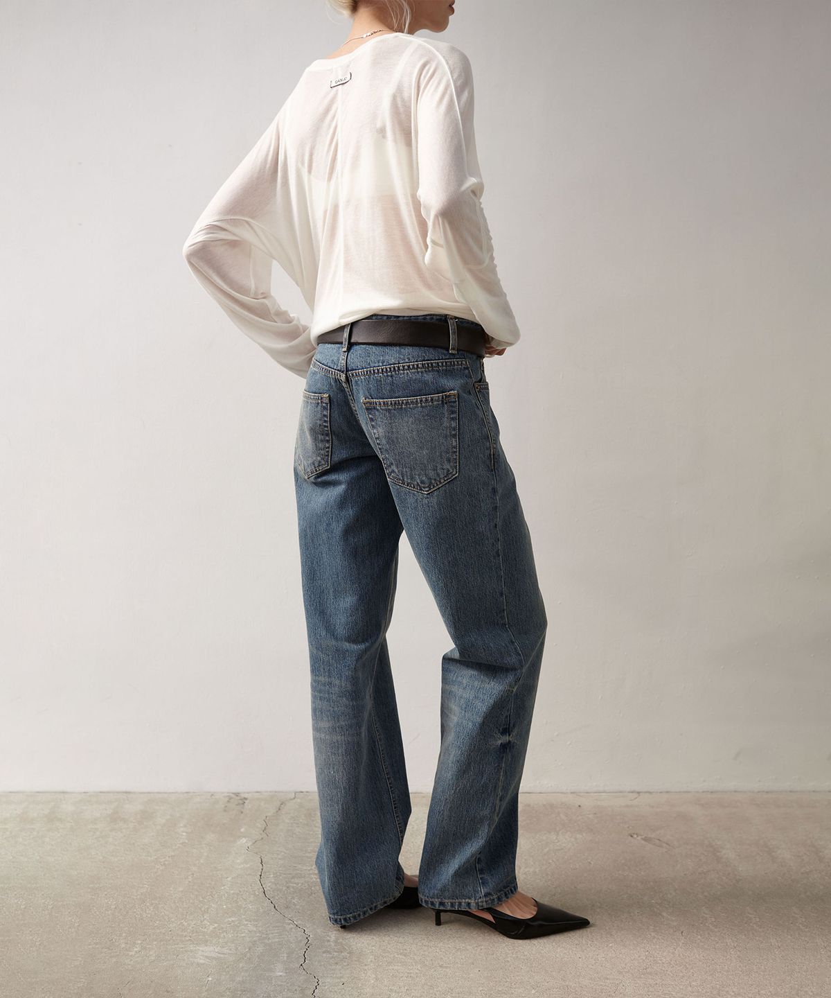 이안조(EAN JO) VINTAGE WASHED 90S STRAIGHT DENIM (WASHED BLUE)