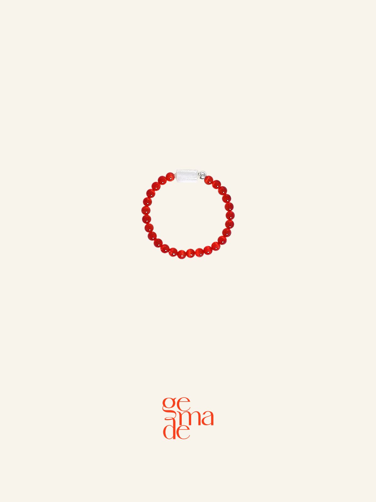 제마드(GEMADE) Red cats ring #R001