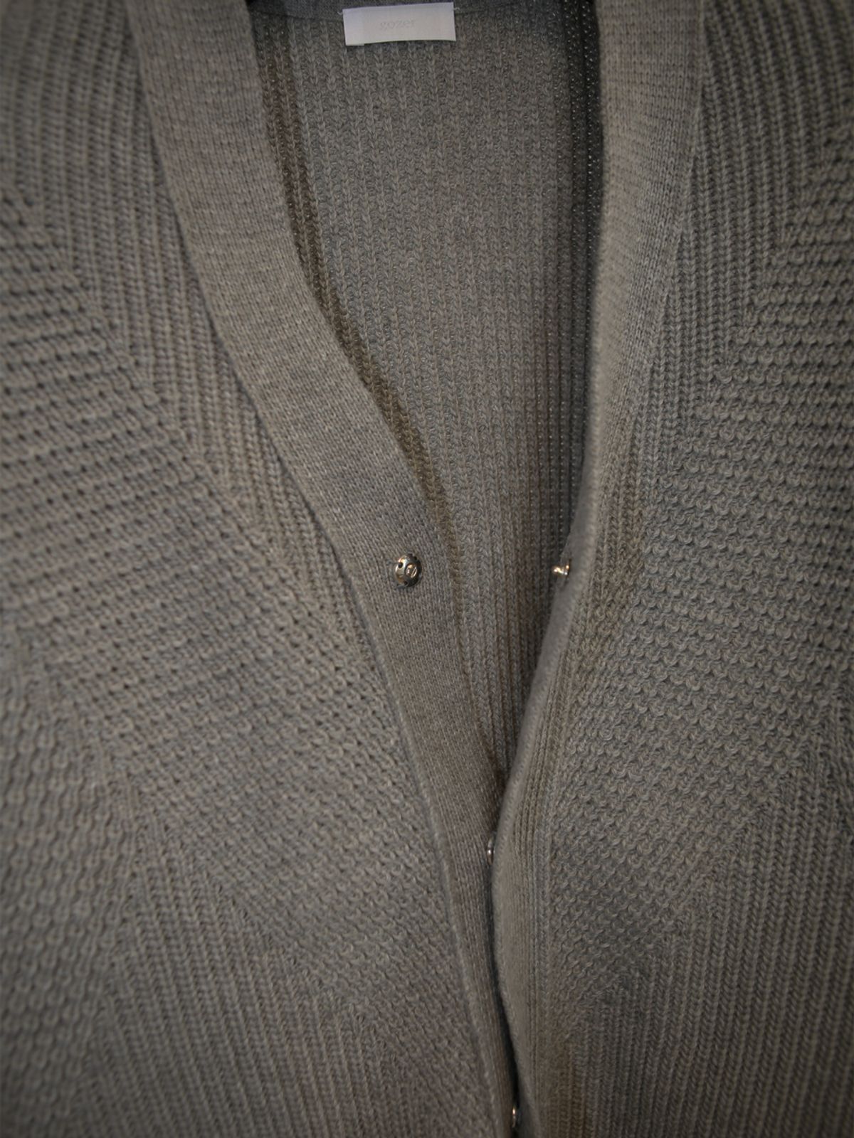 고저(GOZER) FOREST KNIT CARDIGAN_STONE