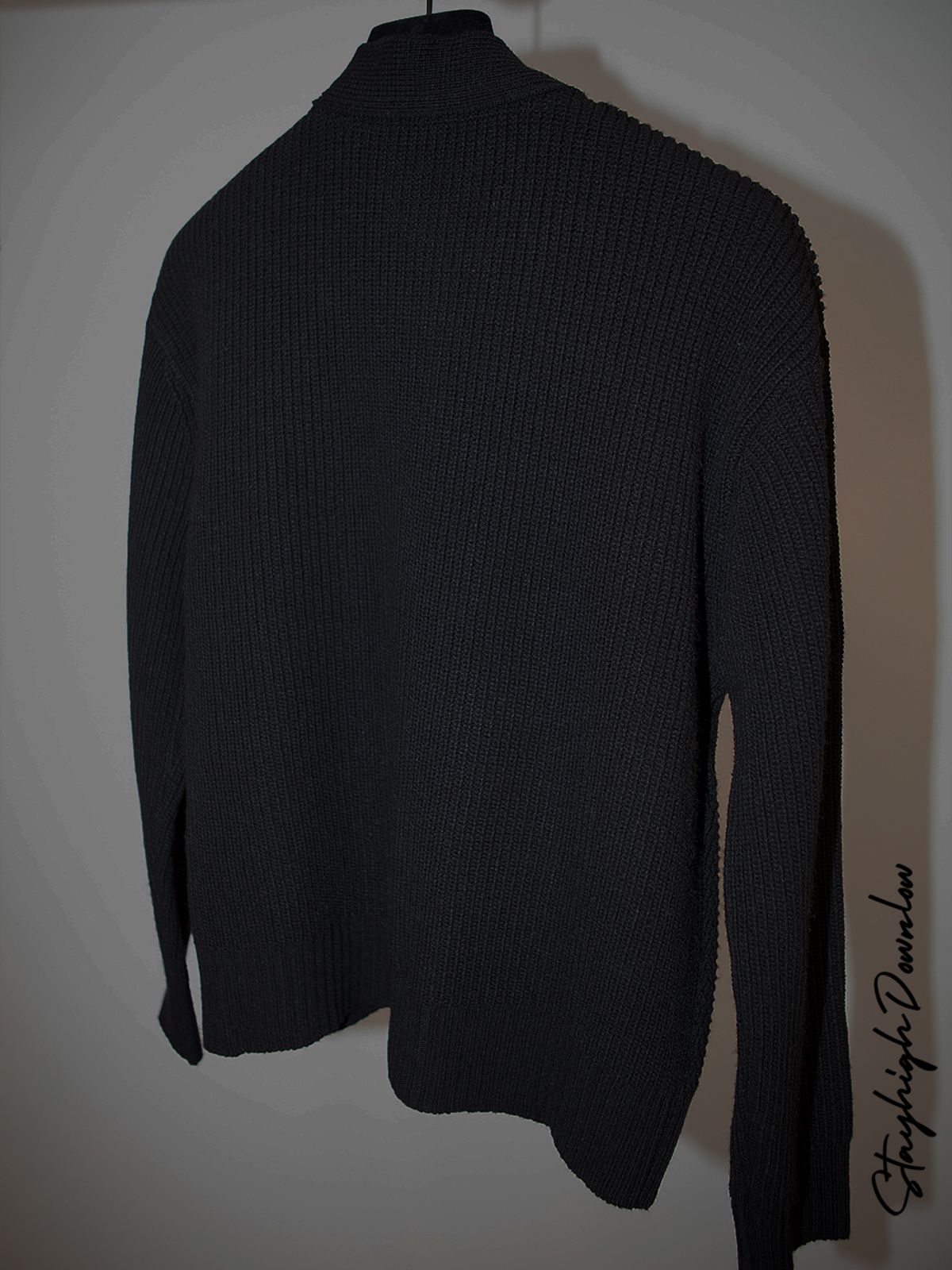 고저(GOZER) FOREST KNIT CARDIGAN_BLACK