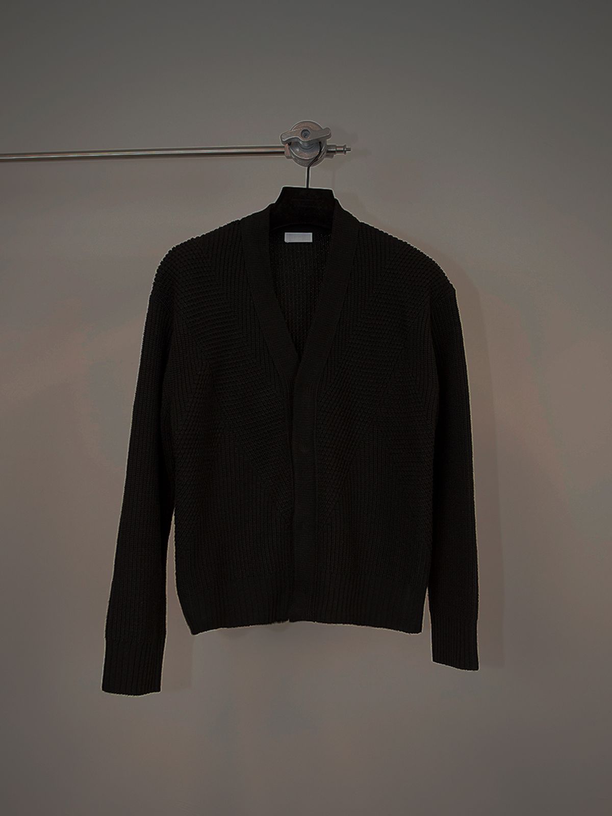 고저(GOZER) FOREST KNIT CARDIGAN_BLACK