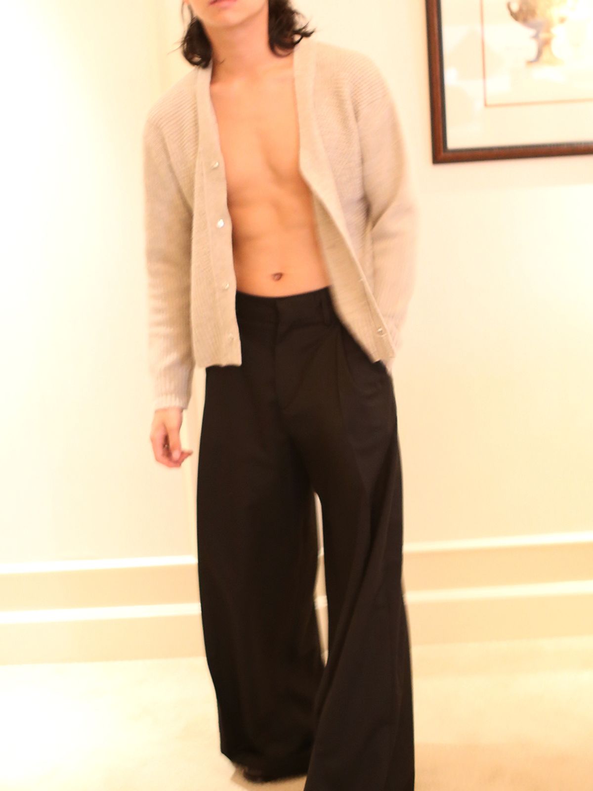 고저(GOZER) FOREST KNIT CARDIGAN_MOCHA BEIGE