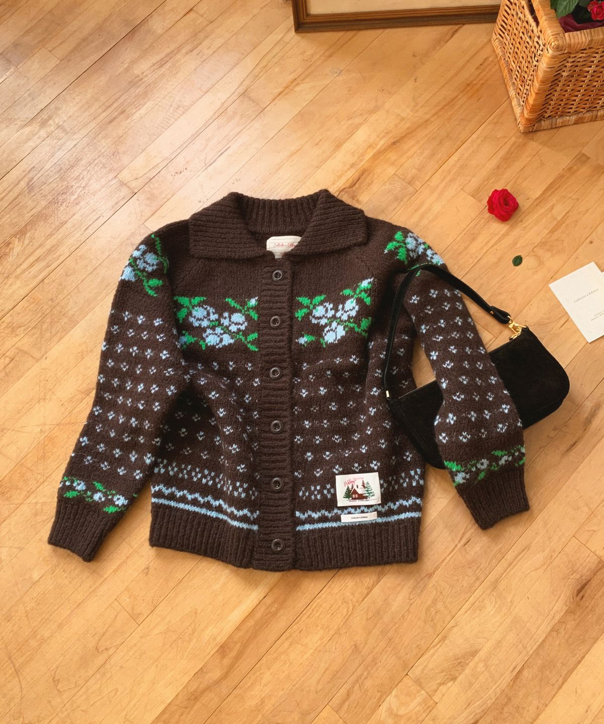 하케쉬(HACKESCH) Rose Cardigan_Chocolate