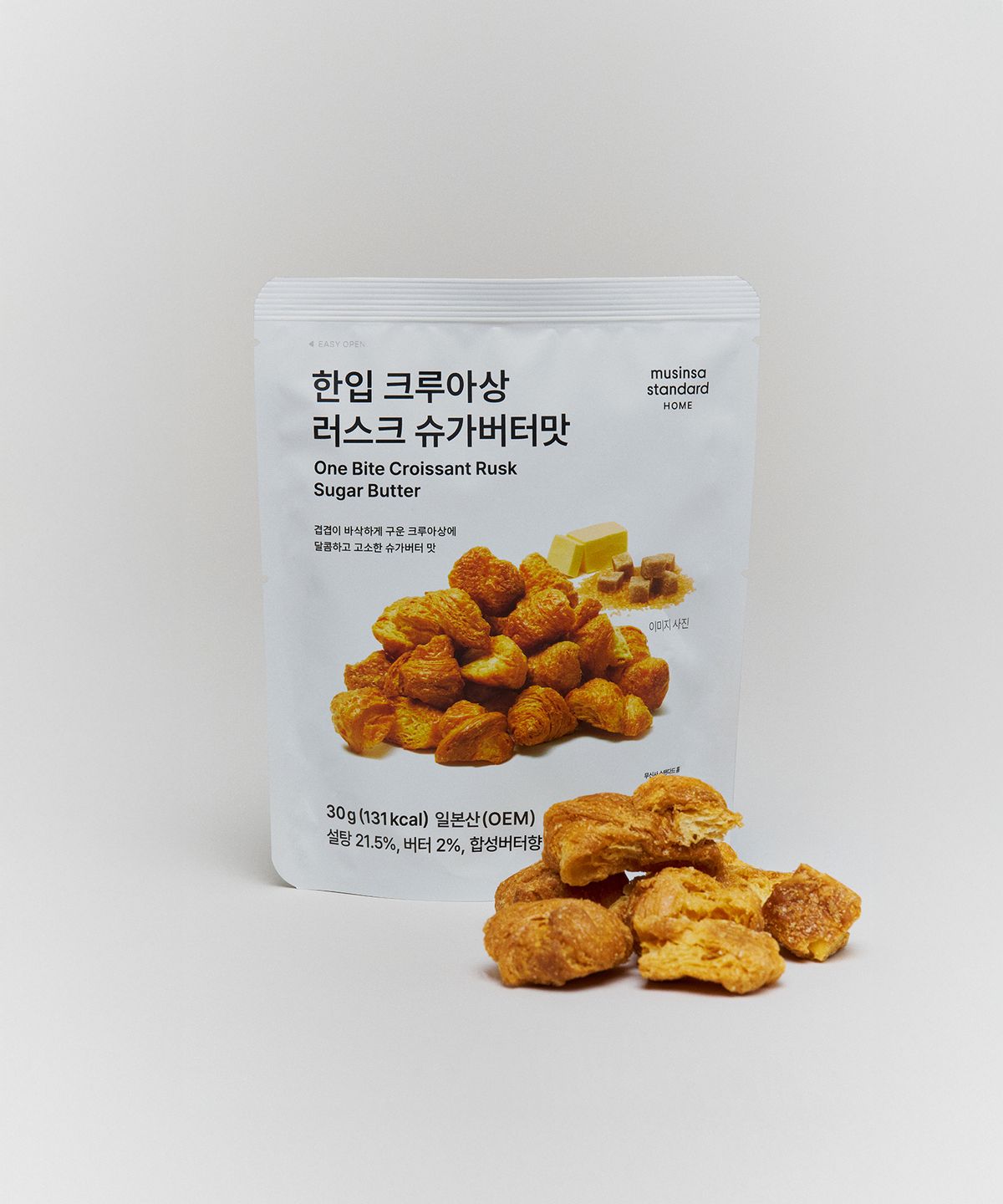 무신사 스탠다드 홈 & 프로덕트(MUSINSA STANDARD HOME & PRODUCTS) 한입 크루아상 러스크 12팩 [슈가버터맛]