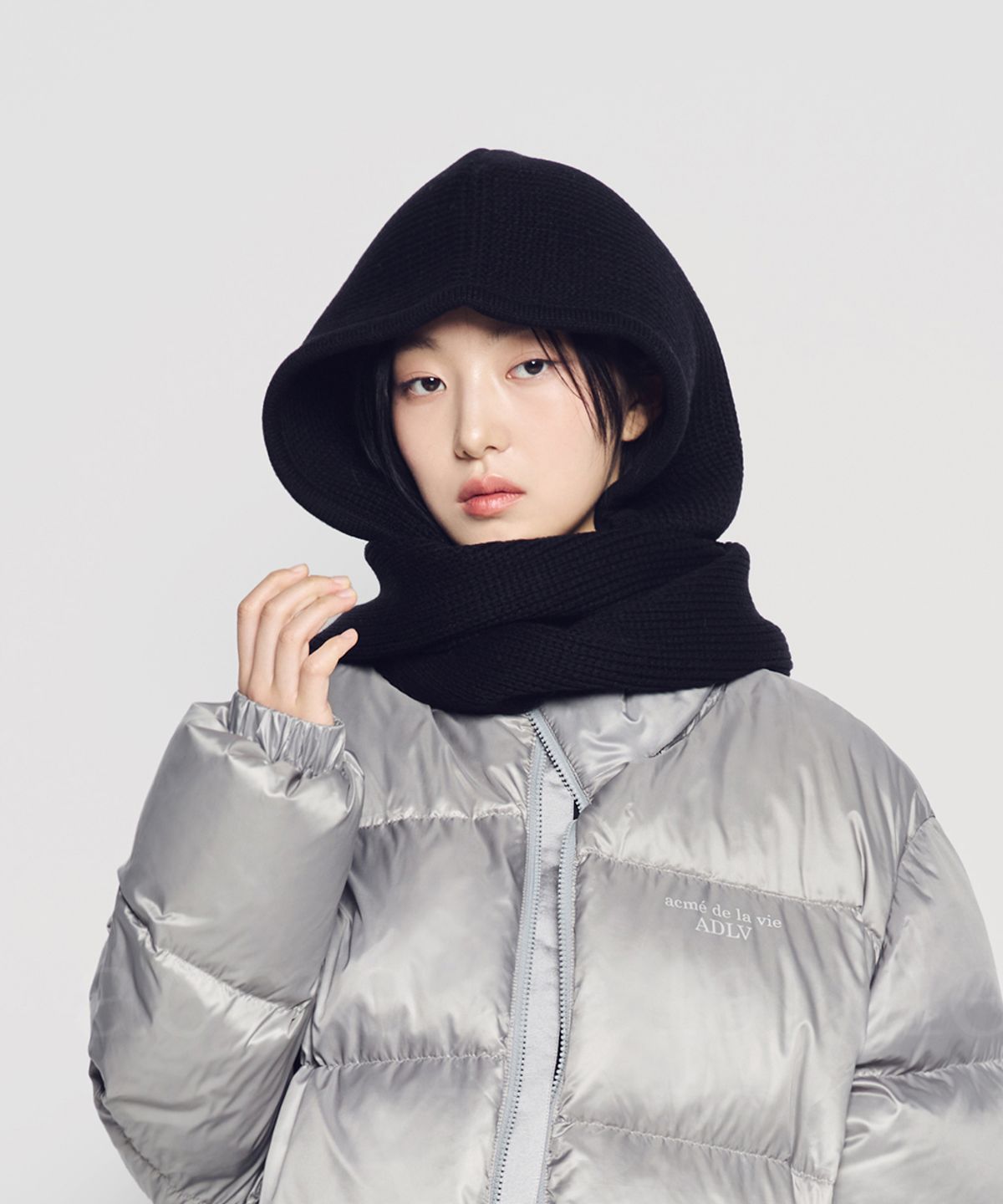 아크메드라비(ACME DE LA VIE) BASIC LOGO JACQUARD MUFFLER BALACLAVA (3COLOR)
