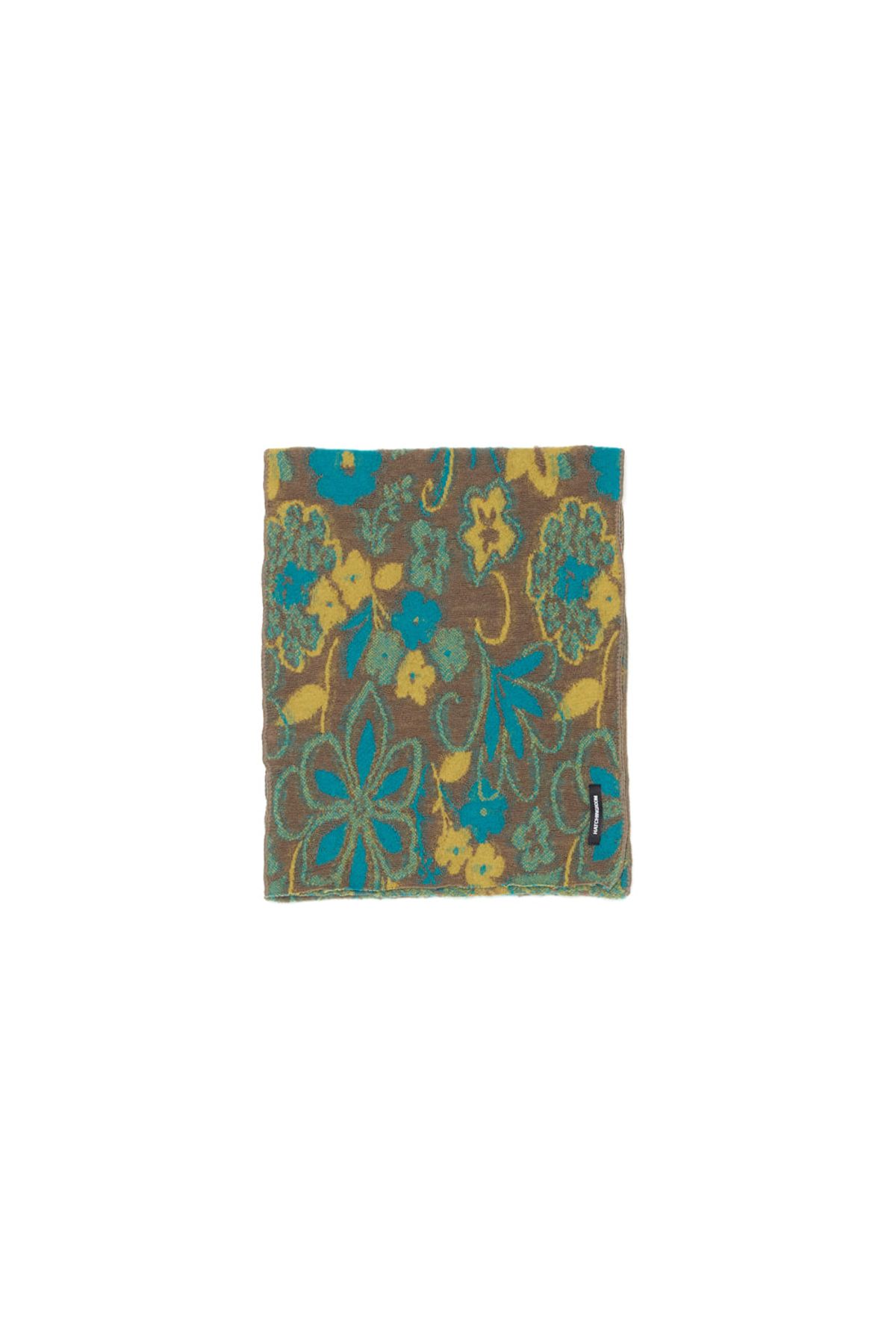 해칭룸(HATCHINGROOM) Floral Jacquard Muffler Yellow