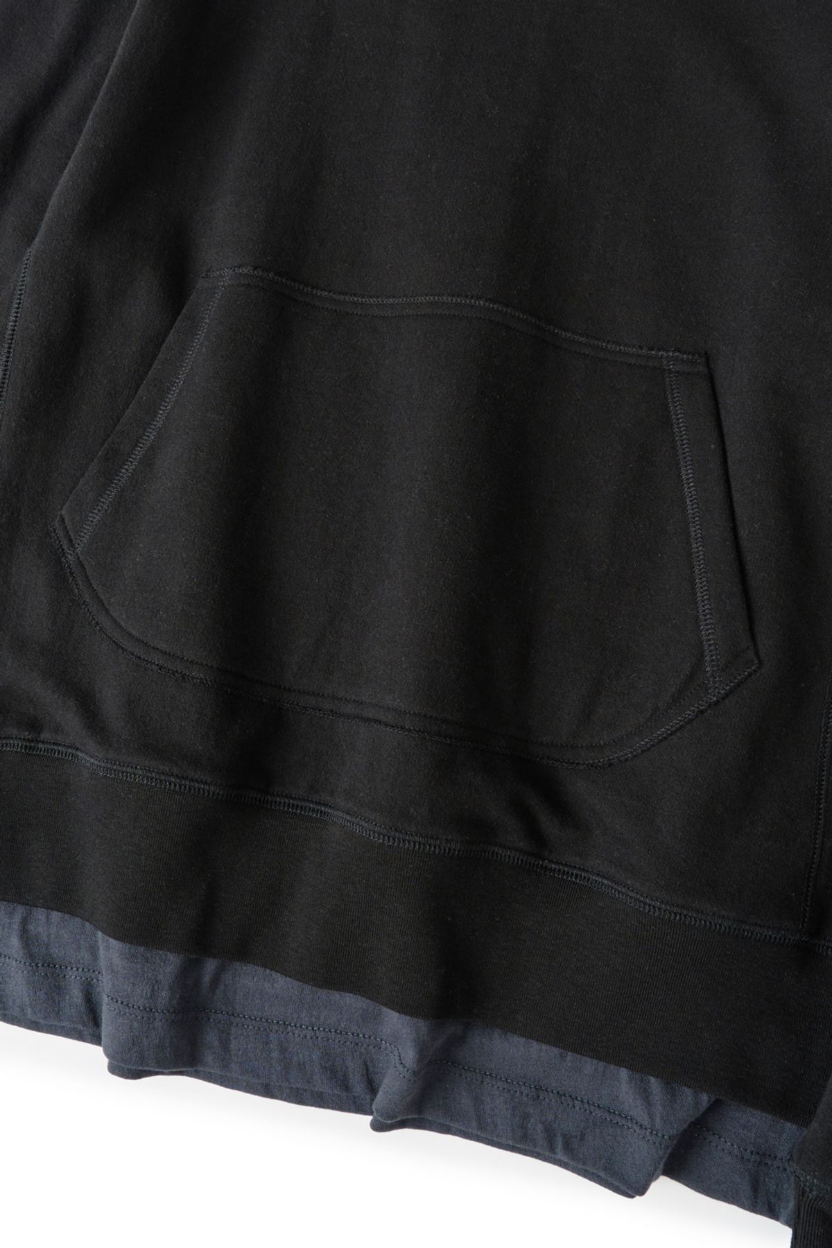 해칭룸(HATCHINGROOM) Overlay Sweatshirt Black