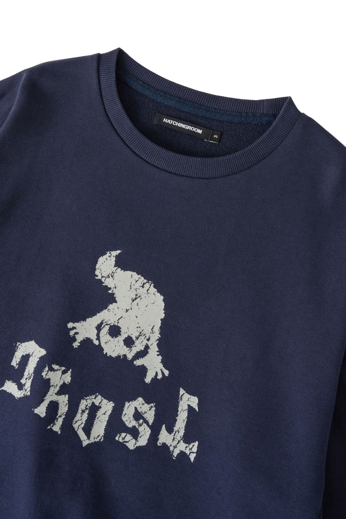 해칭룸(HATCHINGROOM) Ghost Sweatshirt Blue