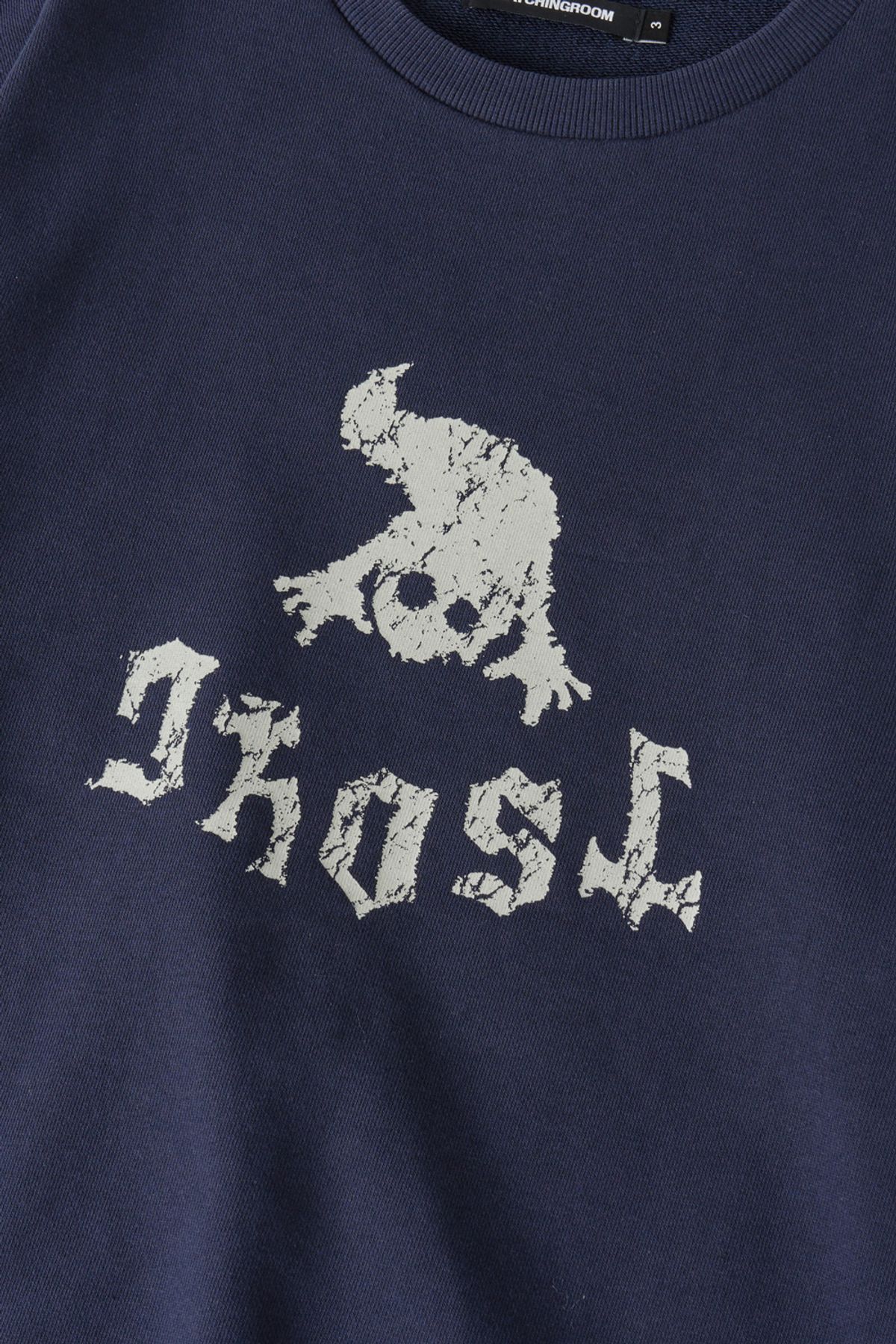 해칭룸(HATCHINGROOM) Ghost Sweatshirt Blue