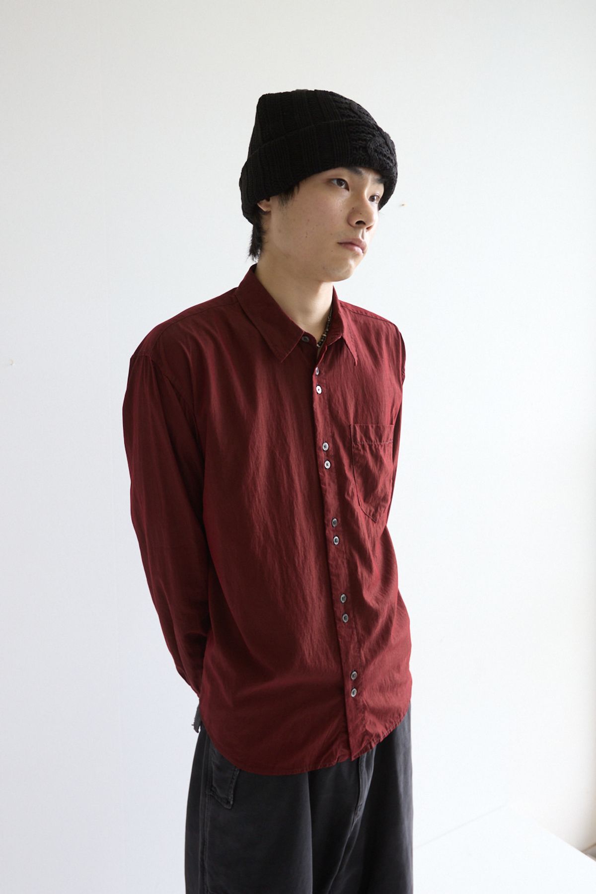 해칭룸(HATCHINGROOM) Jacquard Big Beanie Black